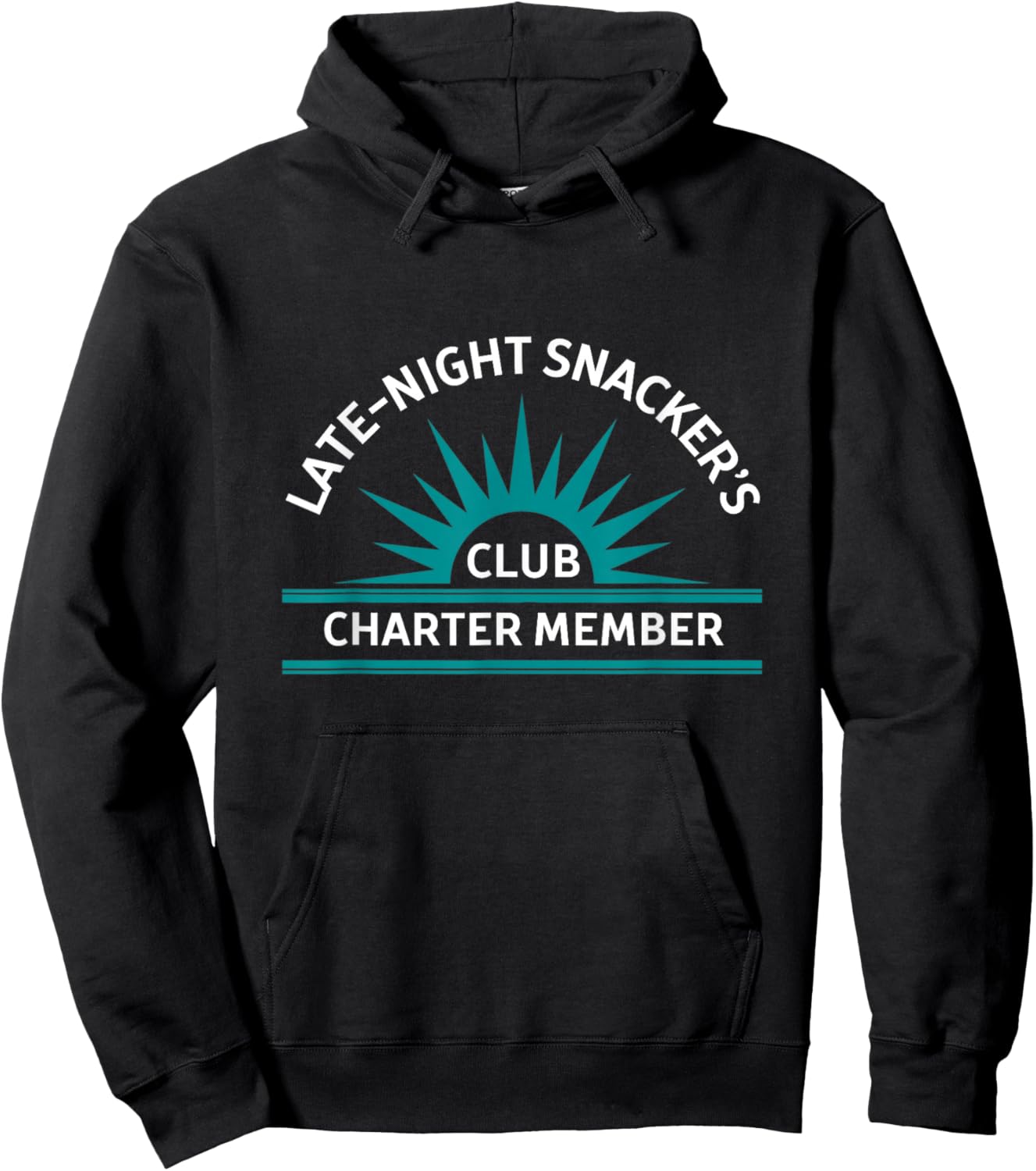 Late-Night Snacker's Club Hoodie - Hoodie | Black
