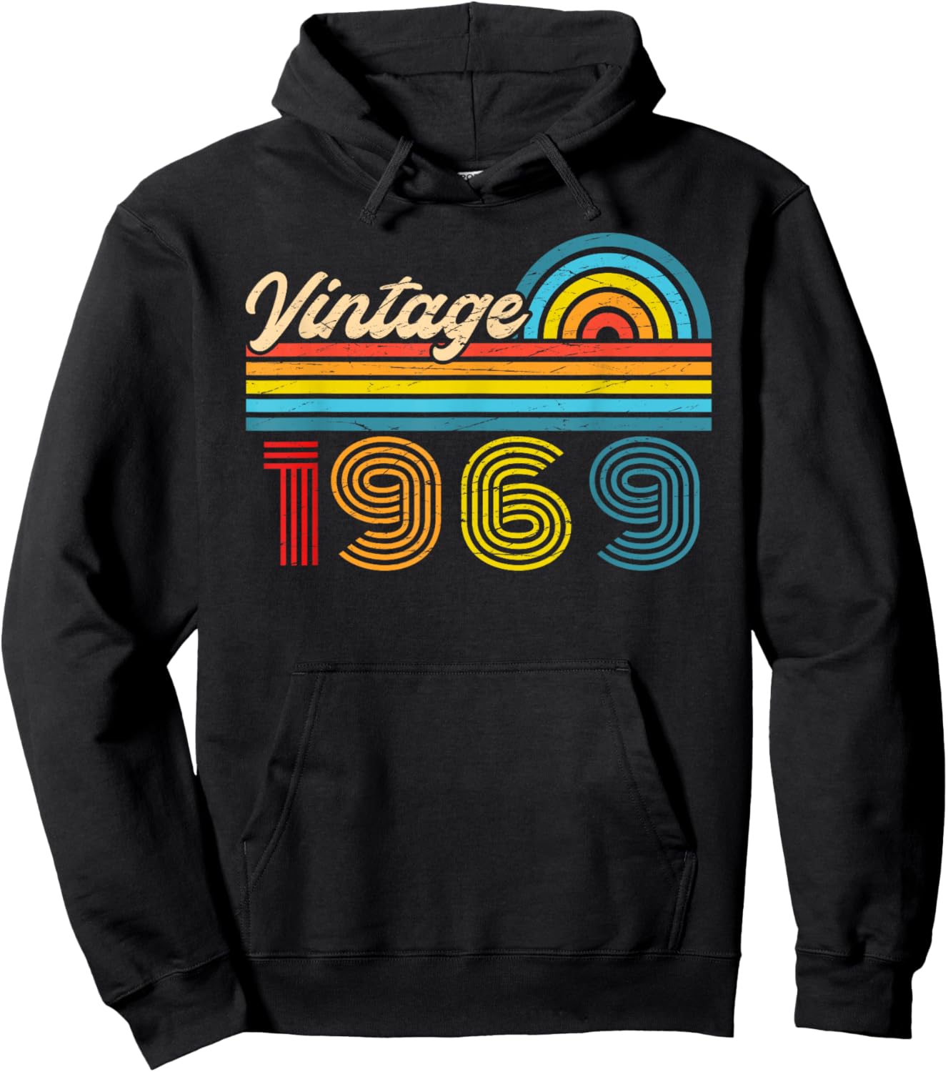 57th Birthday Retro Vintage 1969 Men Women Hoodie - Hoodie | Black