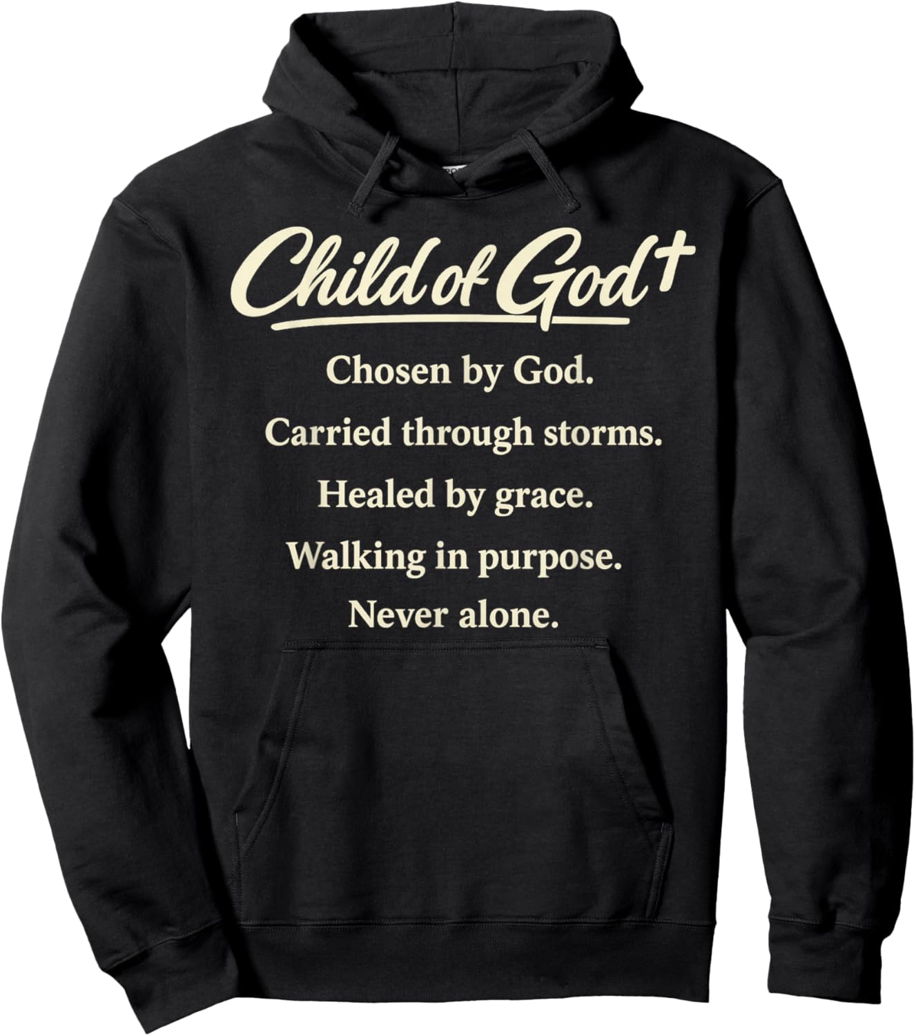 Christian Child of God Definition Chosen Redeemed Faith Gift Hoodie - Hoodie | Black