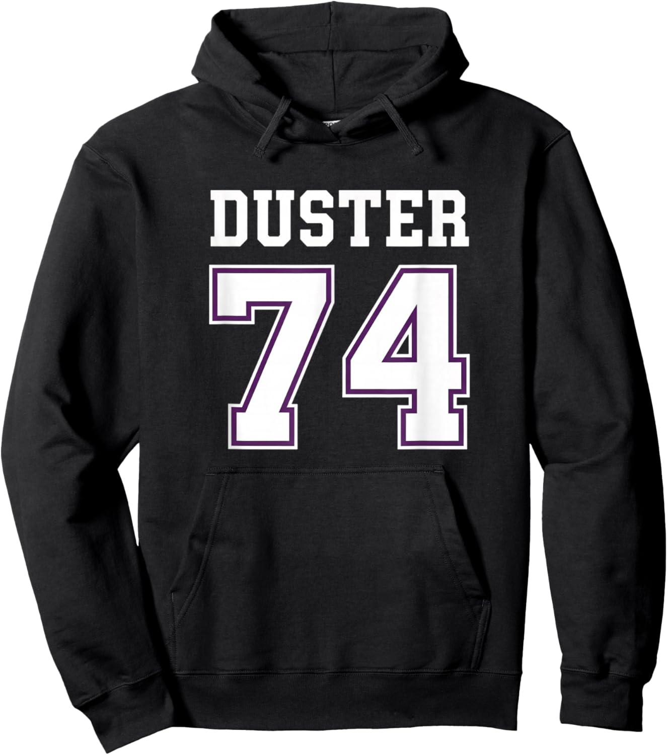 Duster 74 Plymouth Duster Muscle Car Racing Number Vintage Hoodie - Hoodie | Black
