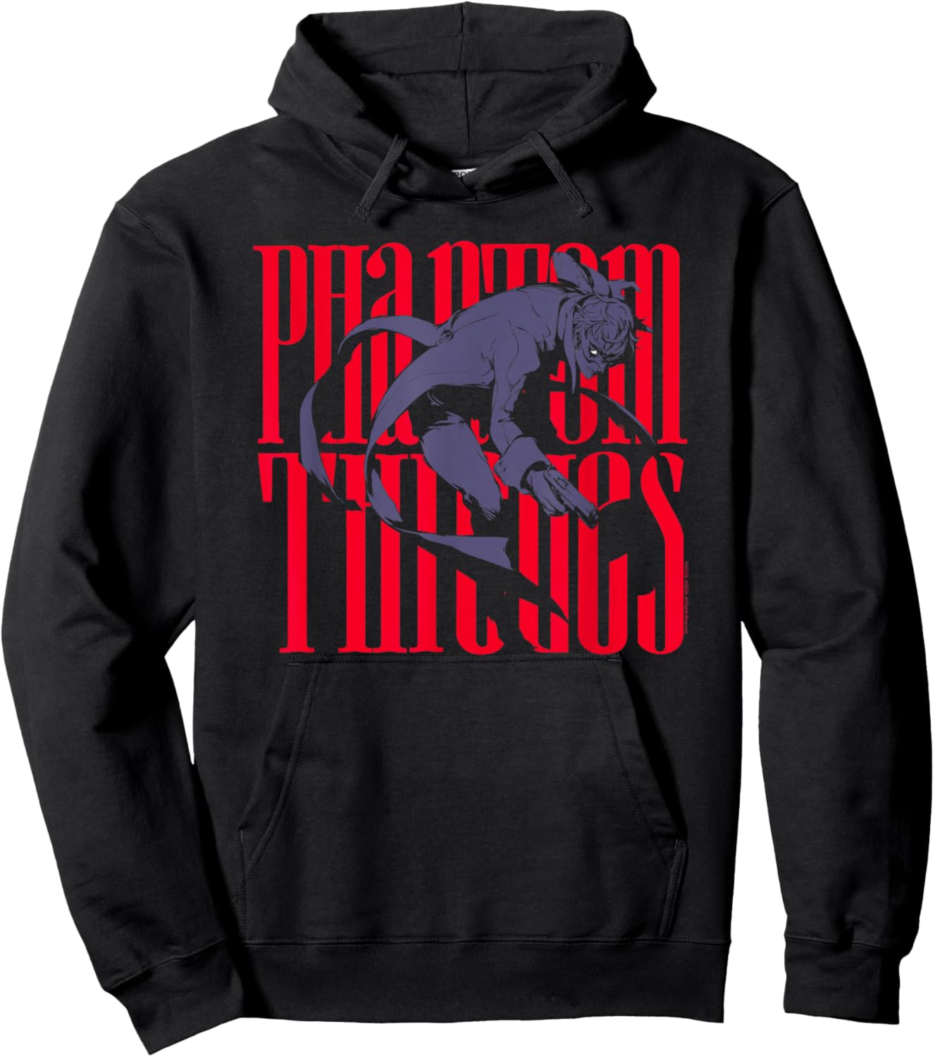 Persona 5 Joker Silhouette Phantom Thieves Logo RPG Game Hoodie - Hoodie | Black