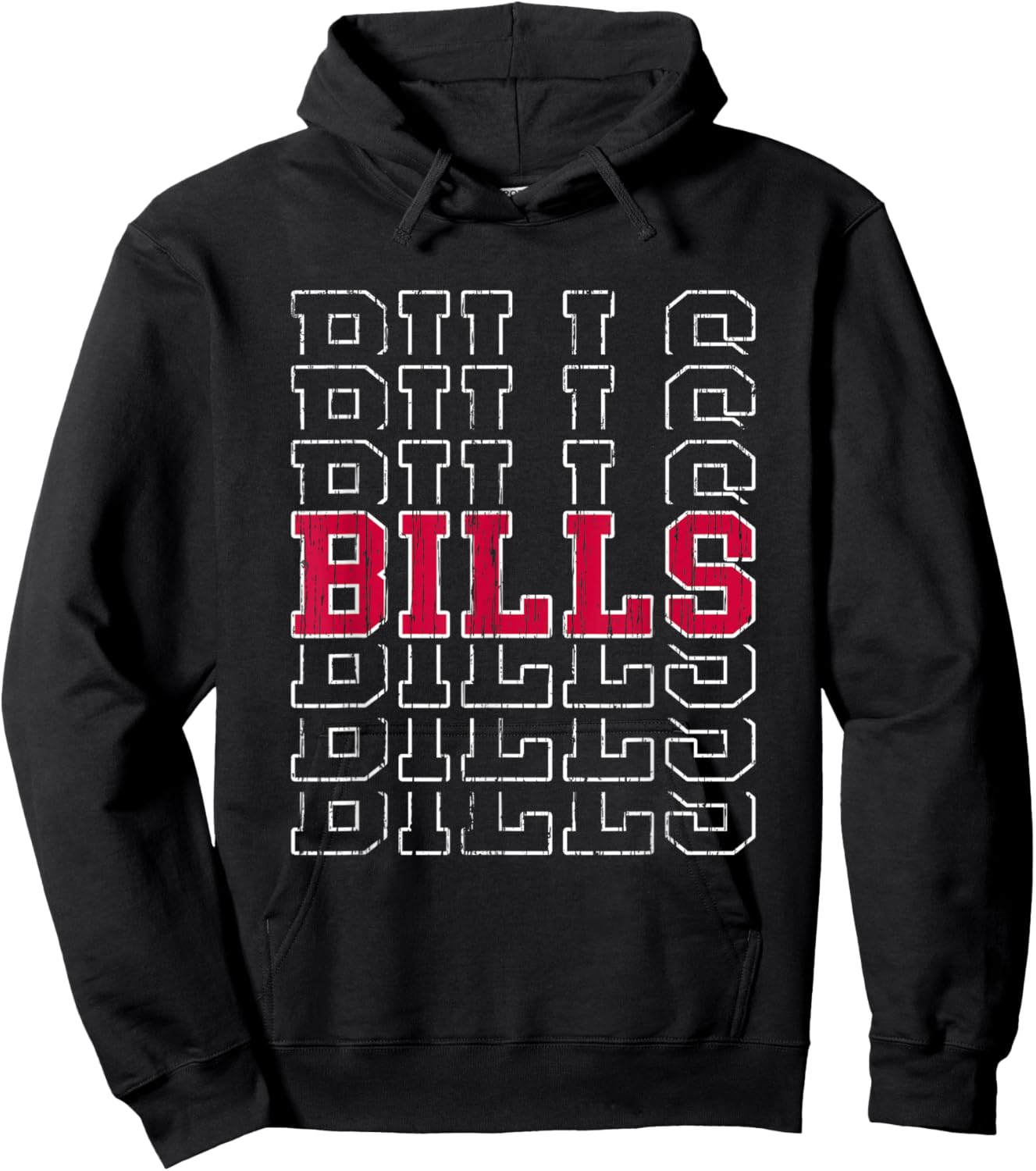 Bills Vintage Gift Women Boys Girls Kids Hoodie - Hoodie | Black