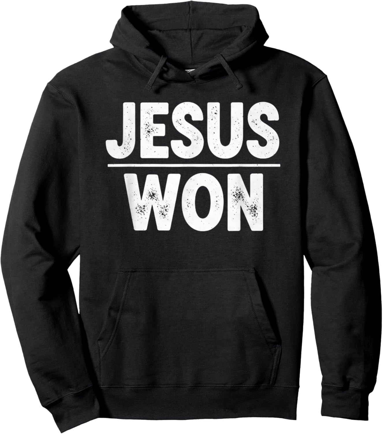 Jesus Won Christian Faith Spiritual Victory Hoodie - Hoodie | Black