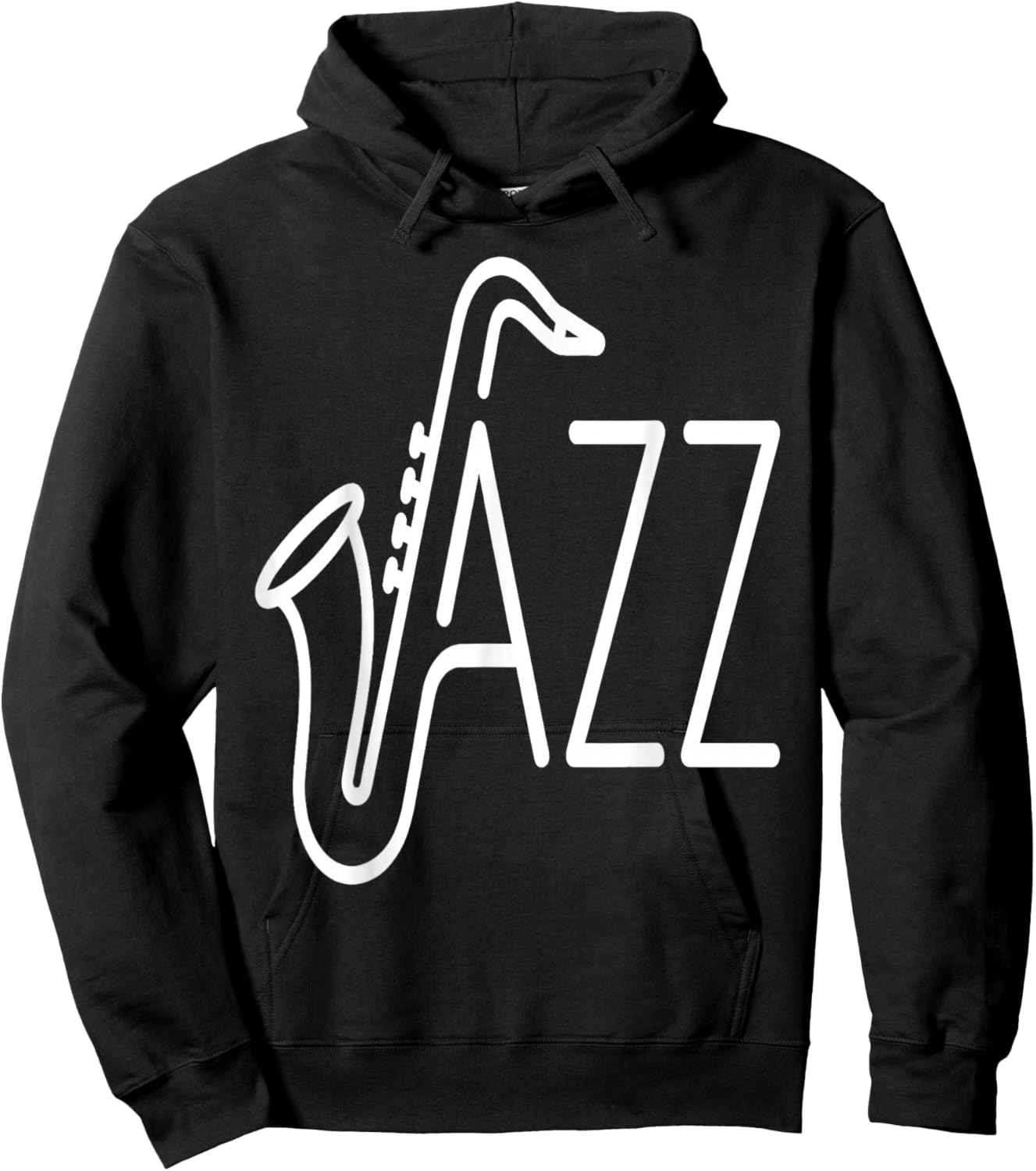 Funny Jazz Cats Saxophone Band Hoodie - Hoodie | Black