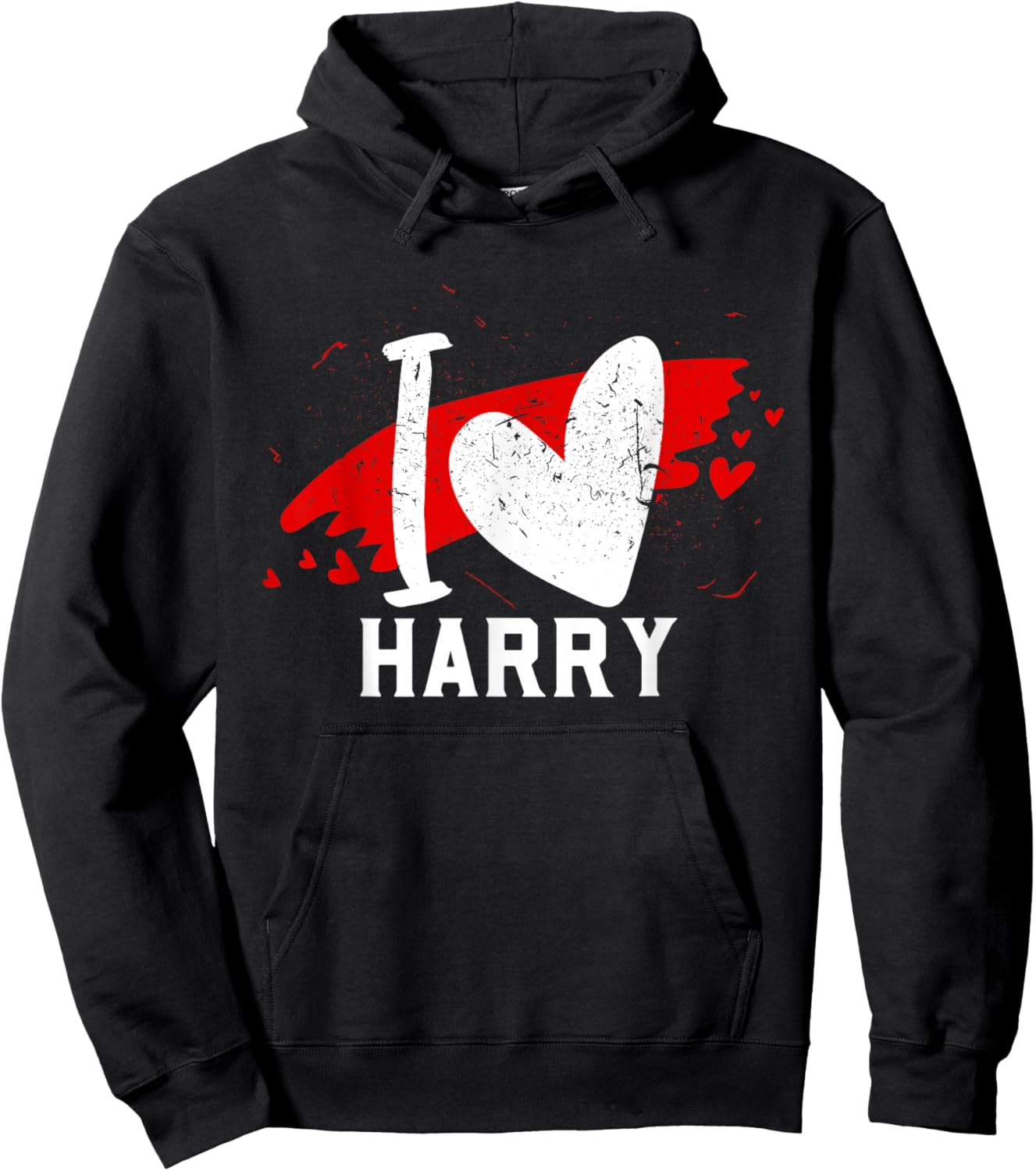 I Love Harry I Heart Harry Hoodie - Hoodie | Black