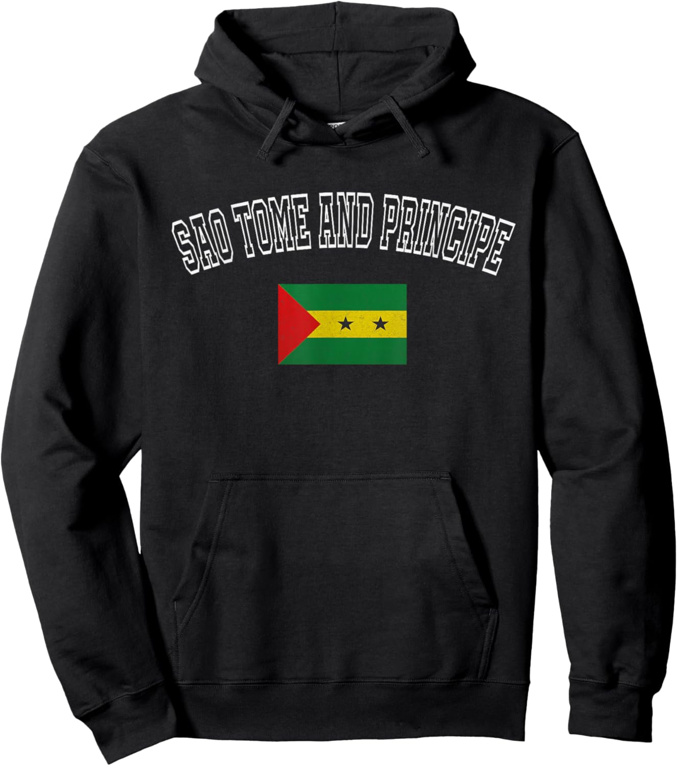 SAO Tome and Principe Flag Vintage Retro Heritage Design Hoodie - Hoodie | Black
