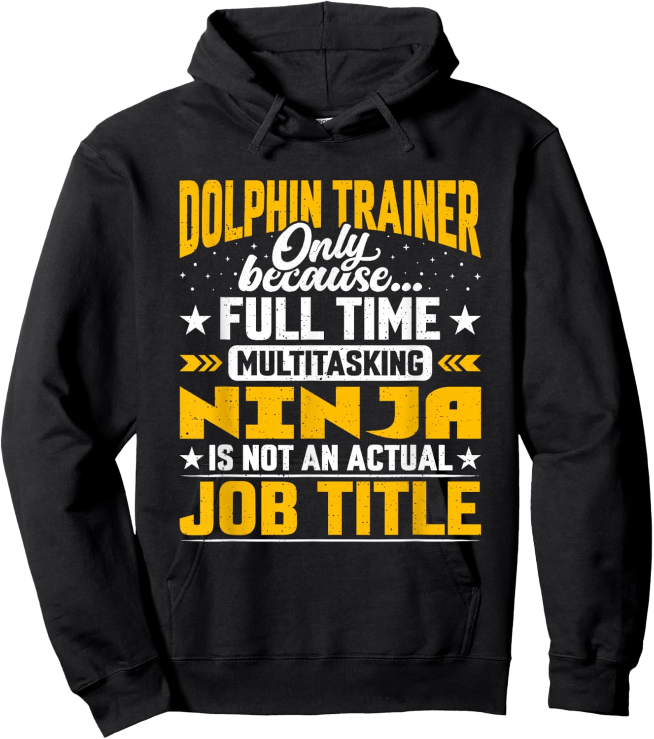Dolphin Trainer Job Title Funny Dolphin Instructor Educator Hoodie - Hoodie | Black