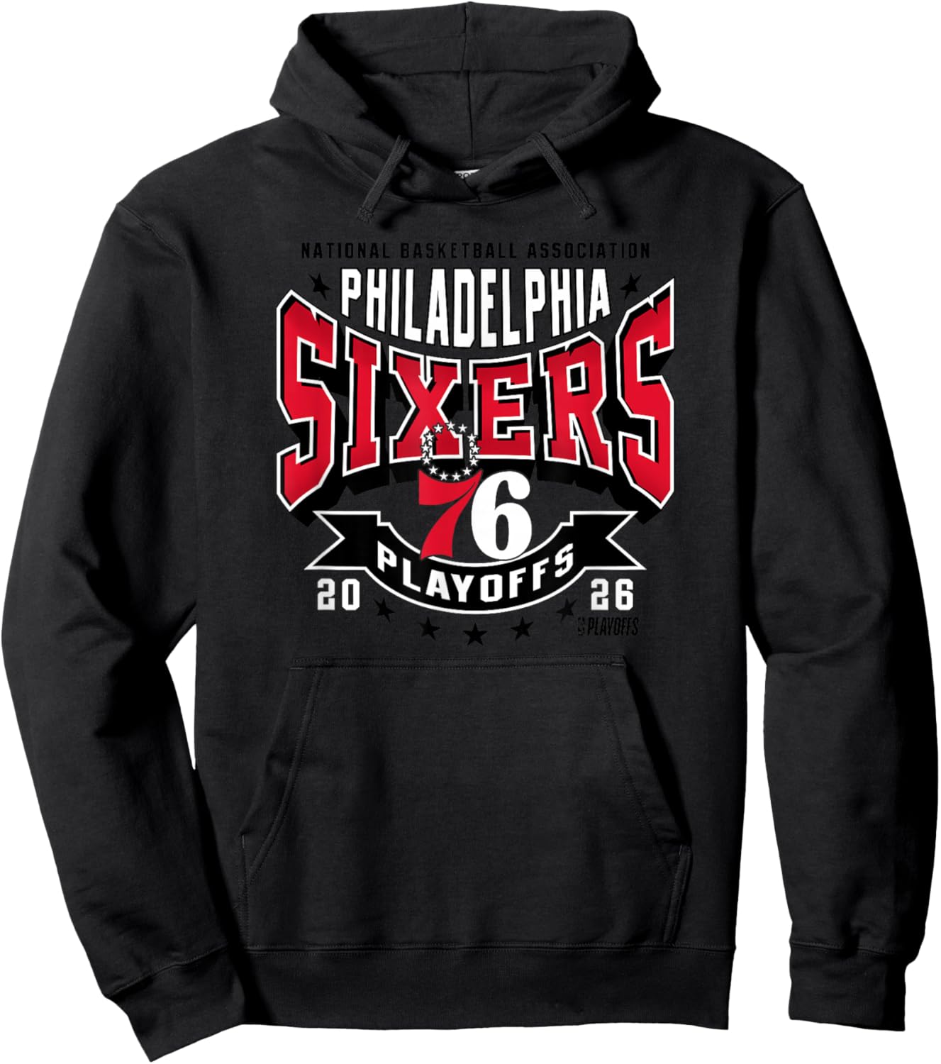 NBA Official 2026 Playoffs Philadelphia 76ers Next Hoodie - Hoodie | Black