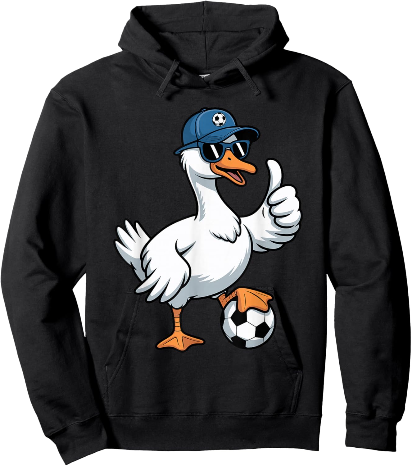 Soccer Goose for Soccer Player, Fan, Coach Hoodie - Hoodie | Black