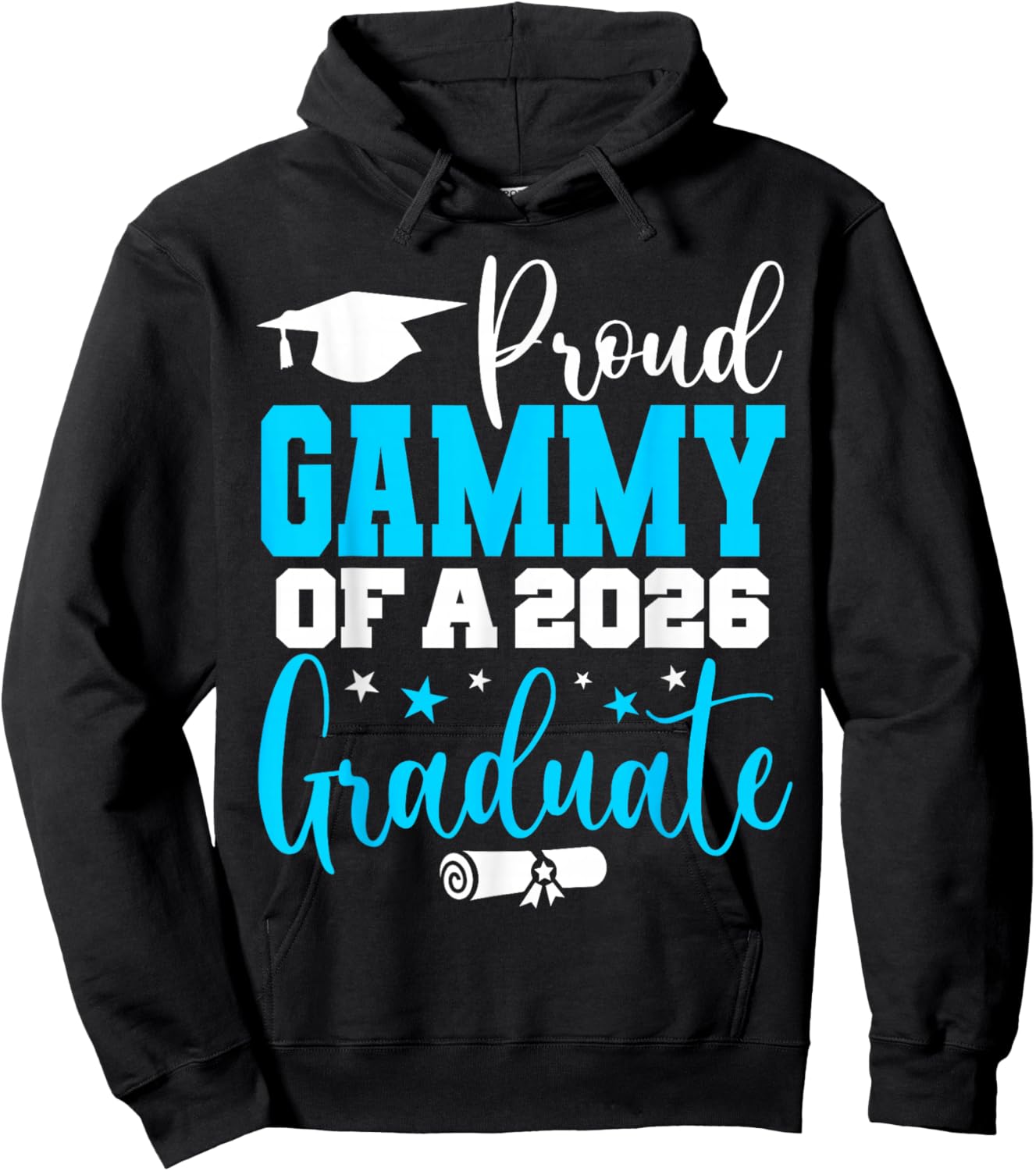Gammy Senior 2026 Proud Gammy of A Class of 2026 Graduate Hoodie - Hoodie | Black
