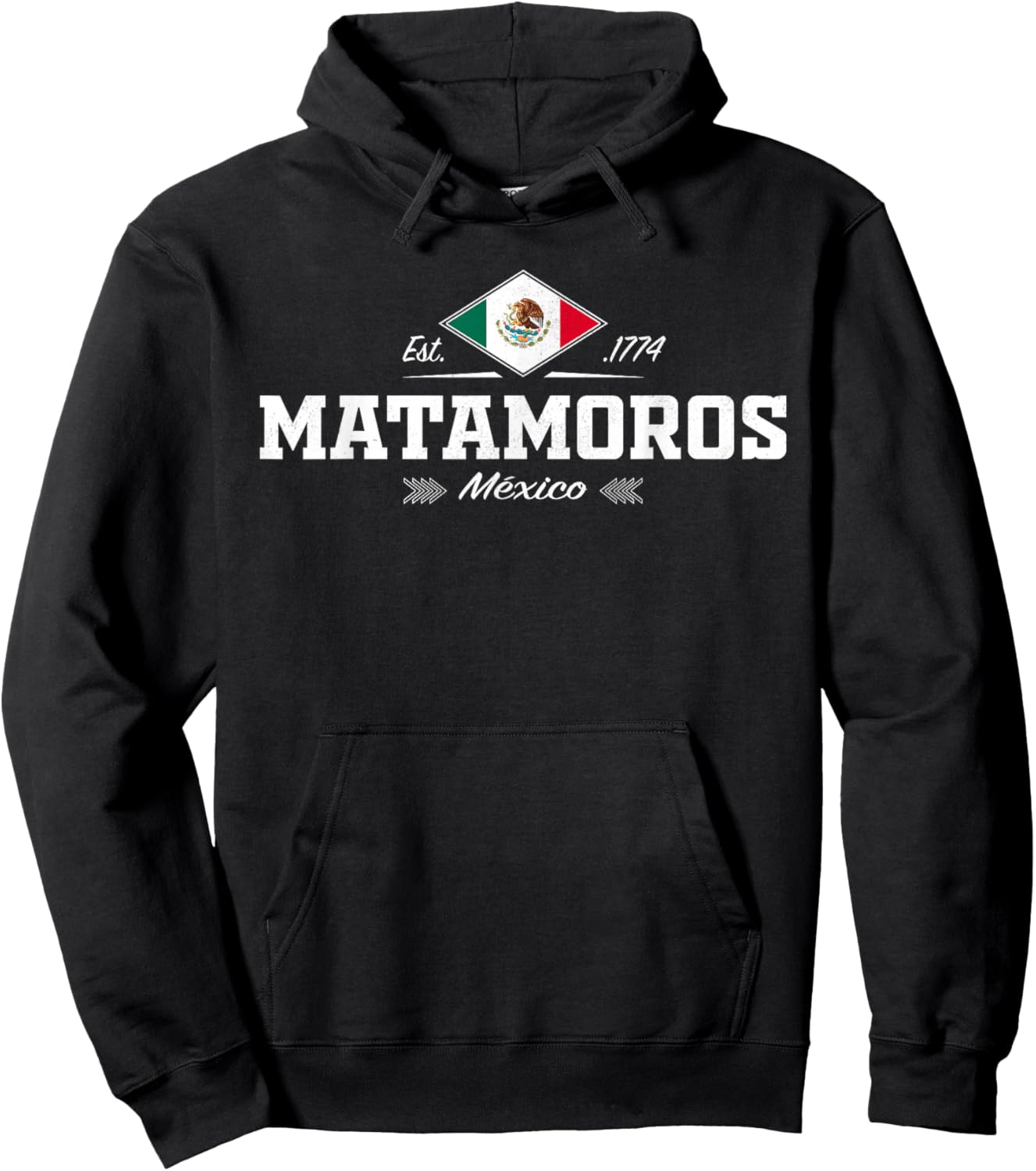 Matamoros Mexico Hoodie - Hoodie | Black