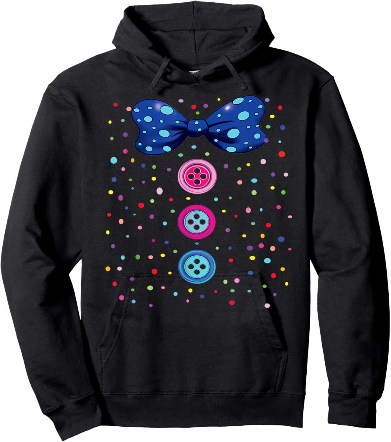 Funny Clown Costumes for Children Carnival Costume Hoodie - Hoodie | Black