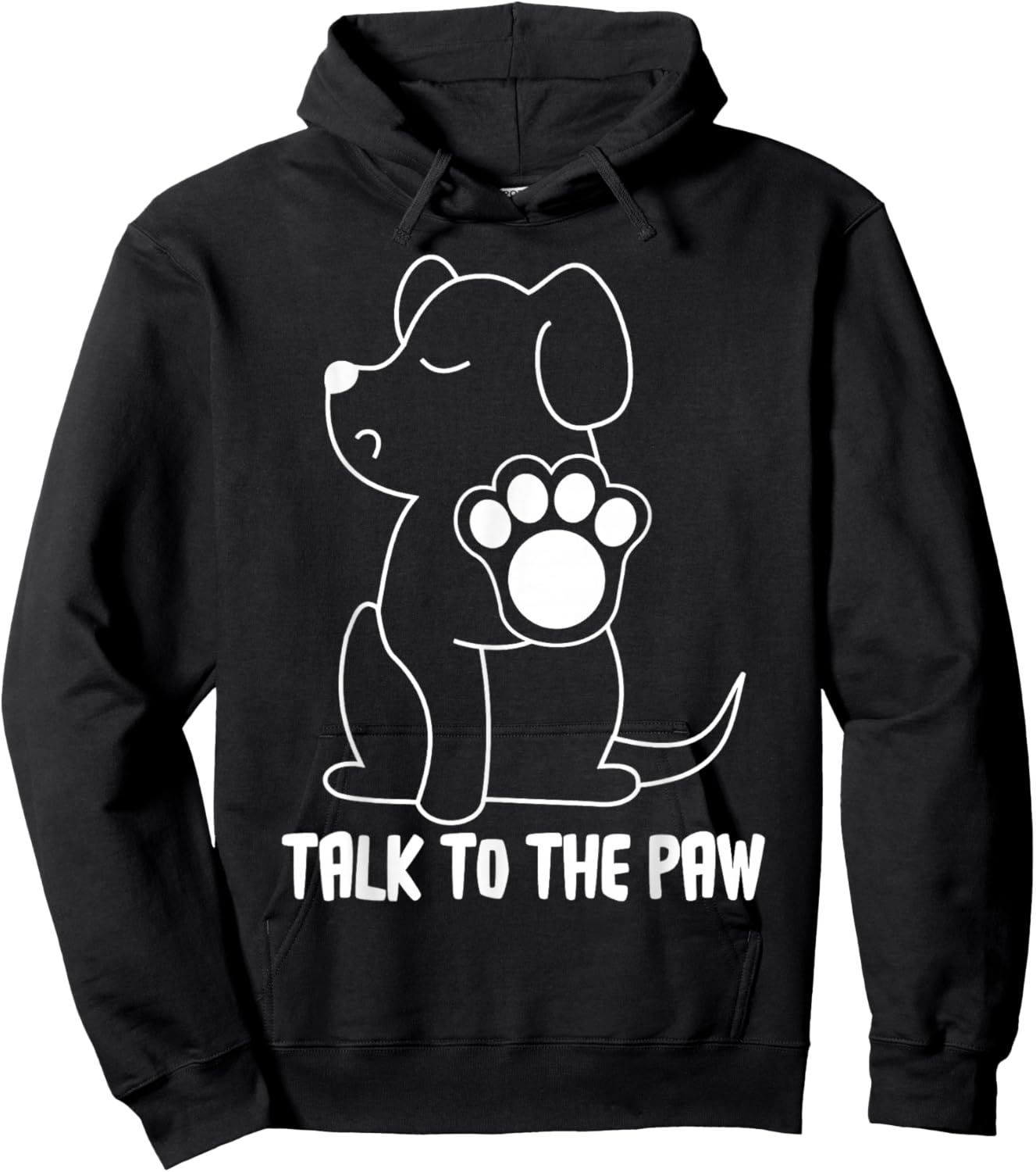Talk to The Paw Hoodie - Hoodie | Black