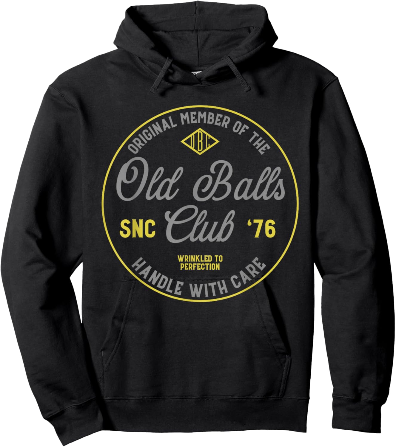 Old Balls Club Est 1976 Vintage Birthday Humor Design Hoodie - Hoodie | Black