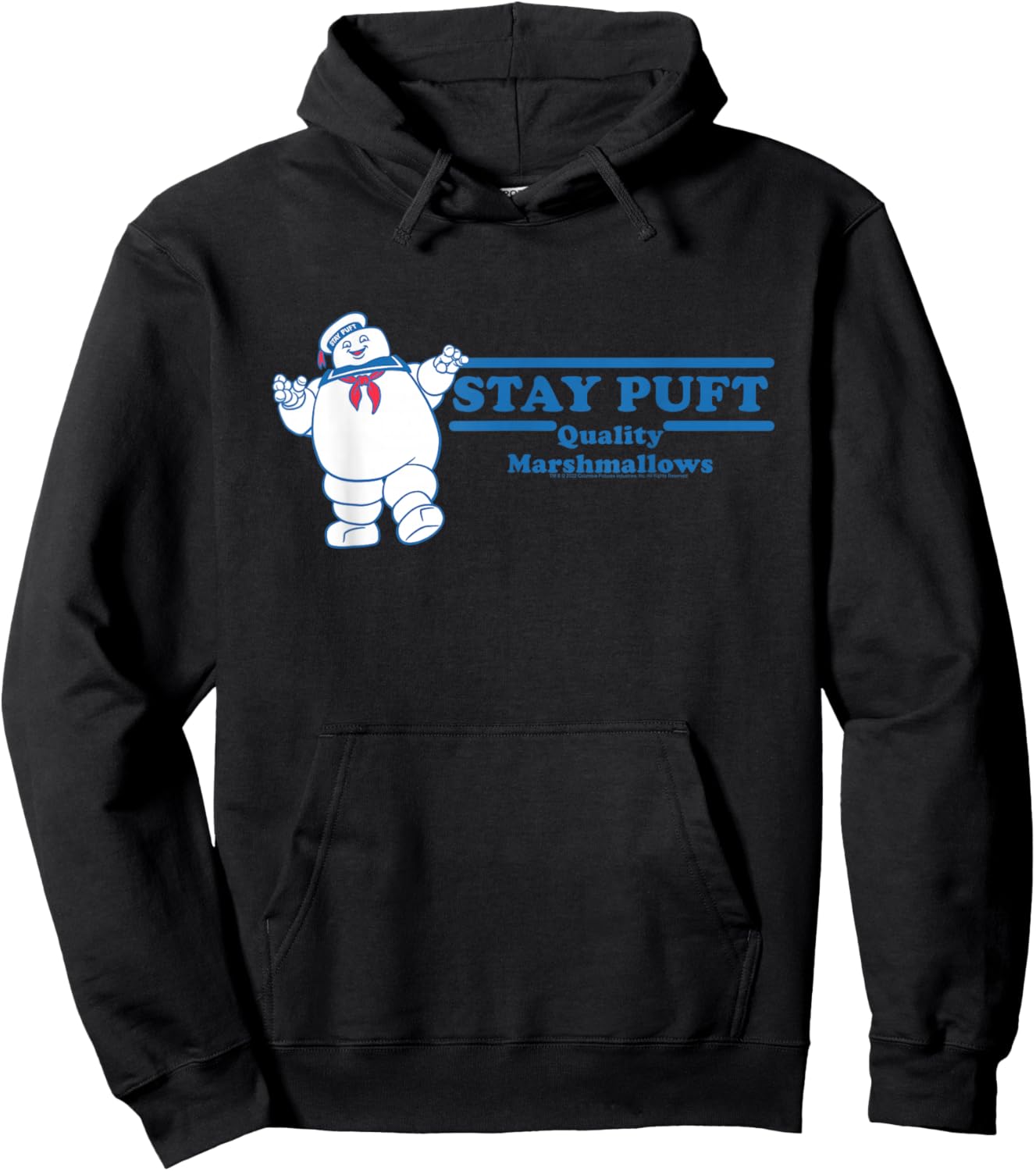 Ghostbusters Stay Puft Marshmallow Ad Funny 80's Movie Hoodie - Hoodie | Black