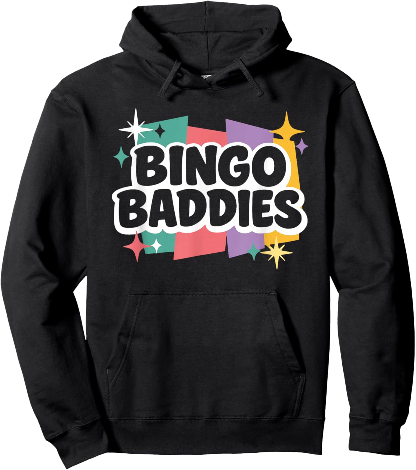 Retro Bingo Baddies Hoodie - Hoodie | Black