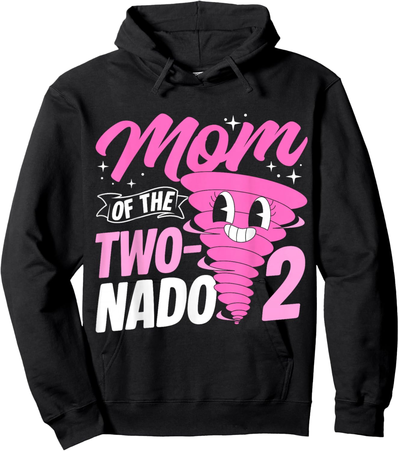 Mom of The Two-nado 2 Mom of The Two-nado Hoodie - Hoodie | Black