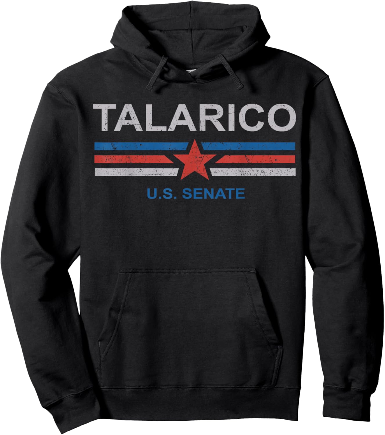 James Talarico for U.S. Senate from Texas 2026 Retro US Flag Hoodie - Hoodie | Black