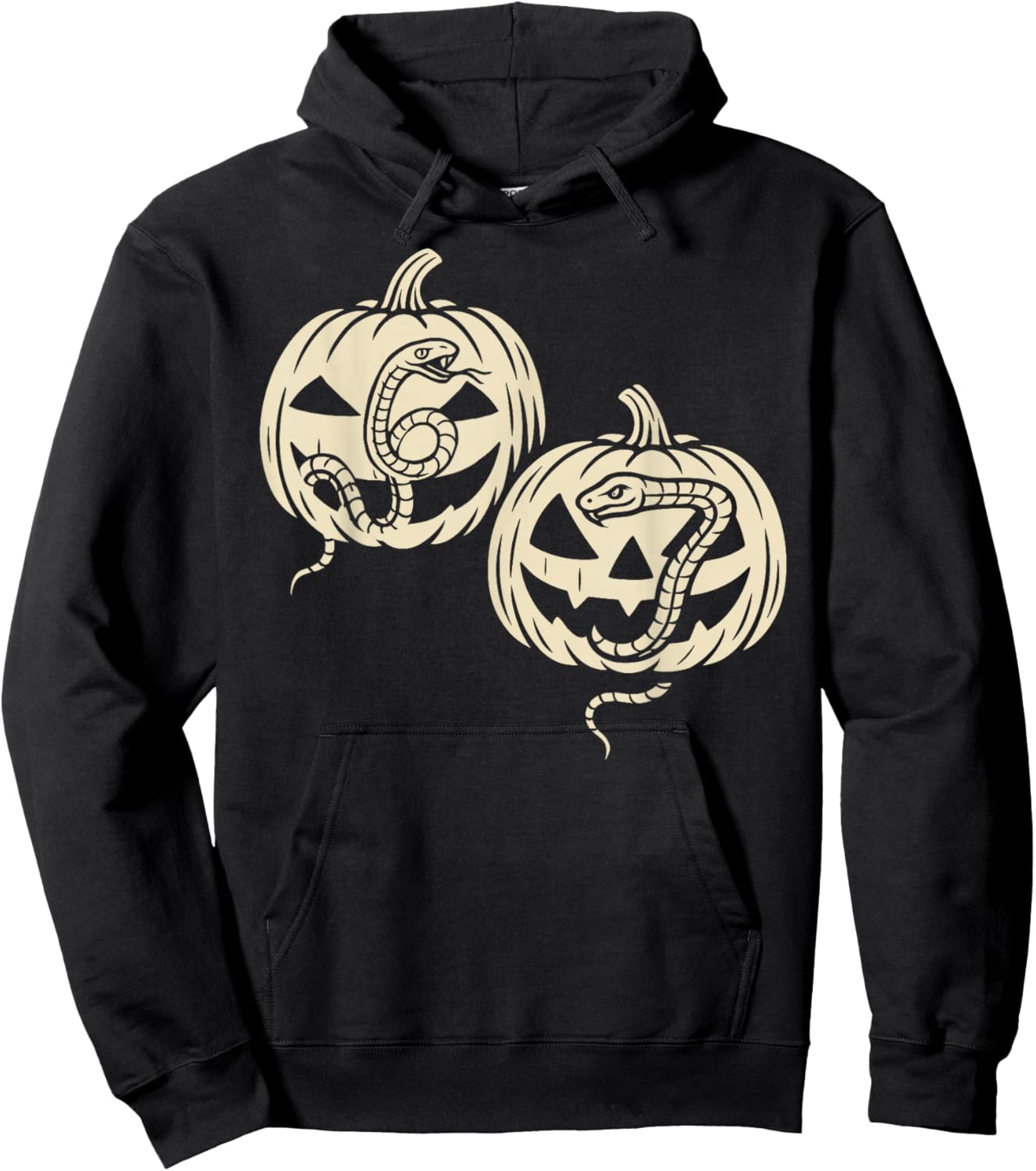 Snakes and Pumpkins 6 7 Halloween Hoodie - Hoodie | Black