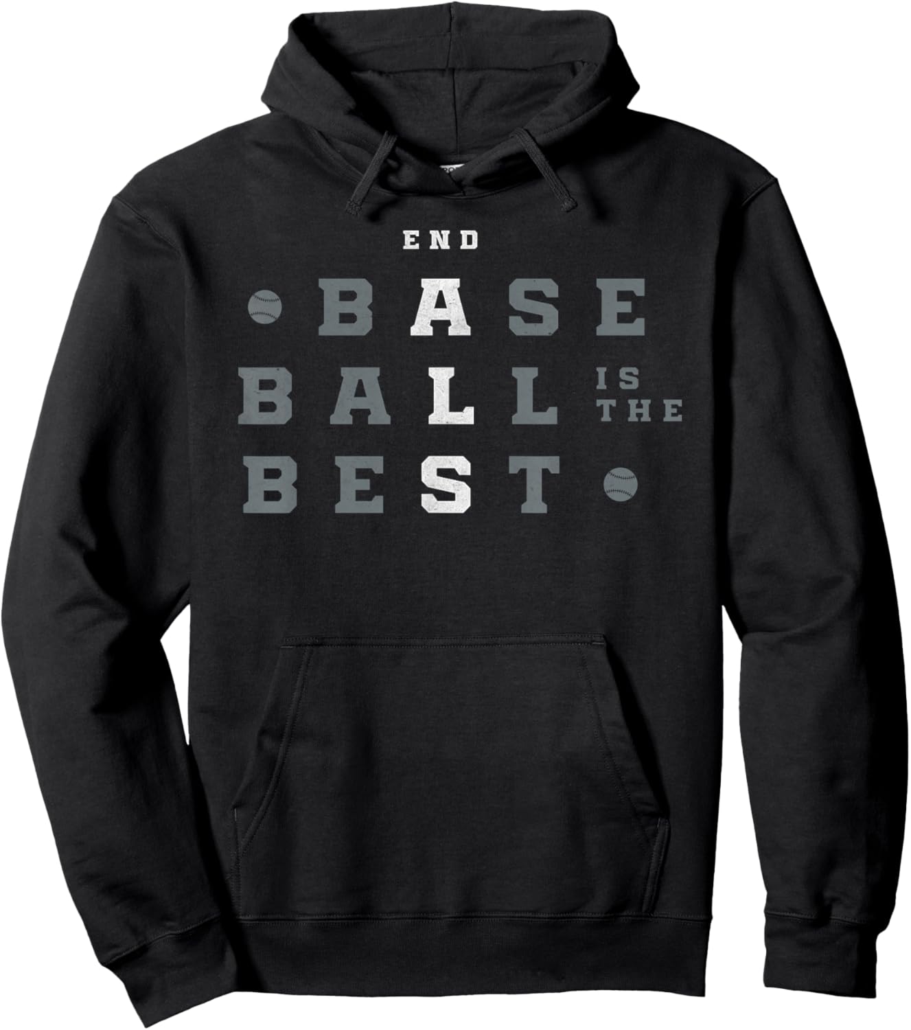 Baseball is The Best End ALS Hoodie - Hoodie | Black
