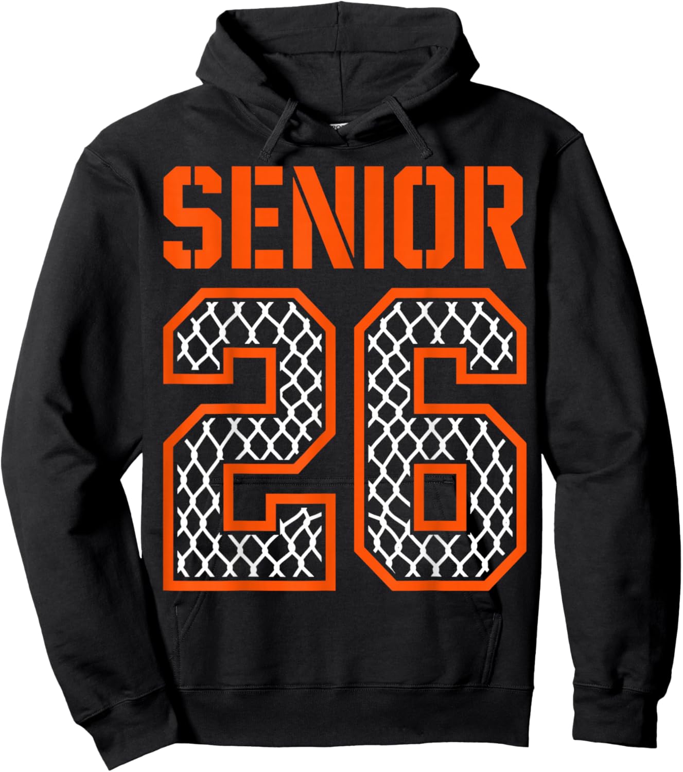 Class of 2026 Graduation Senior 26 Basketball Outfit Hoodie - Hoodie | Black