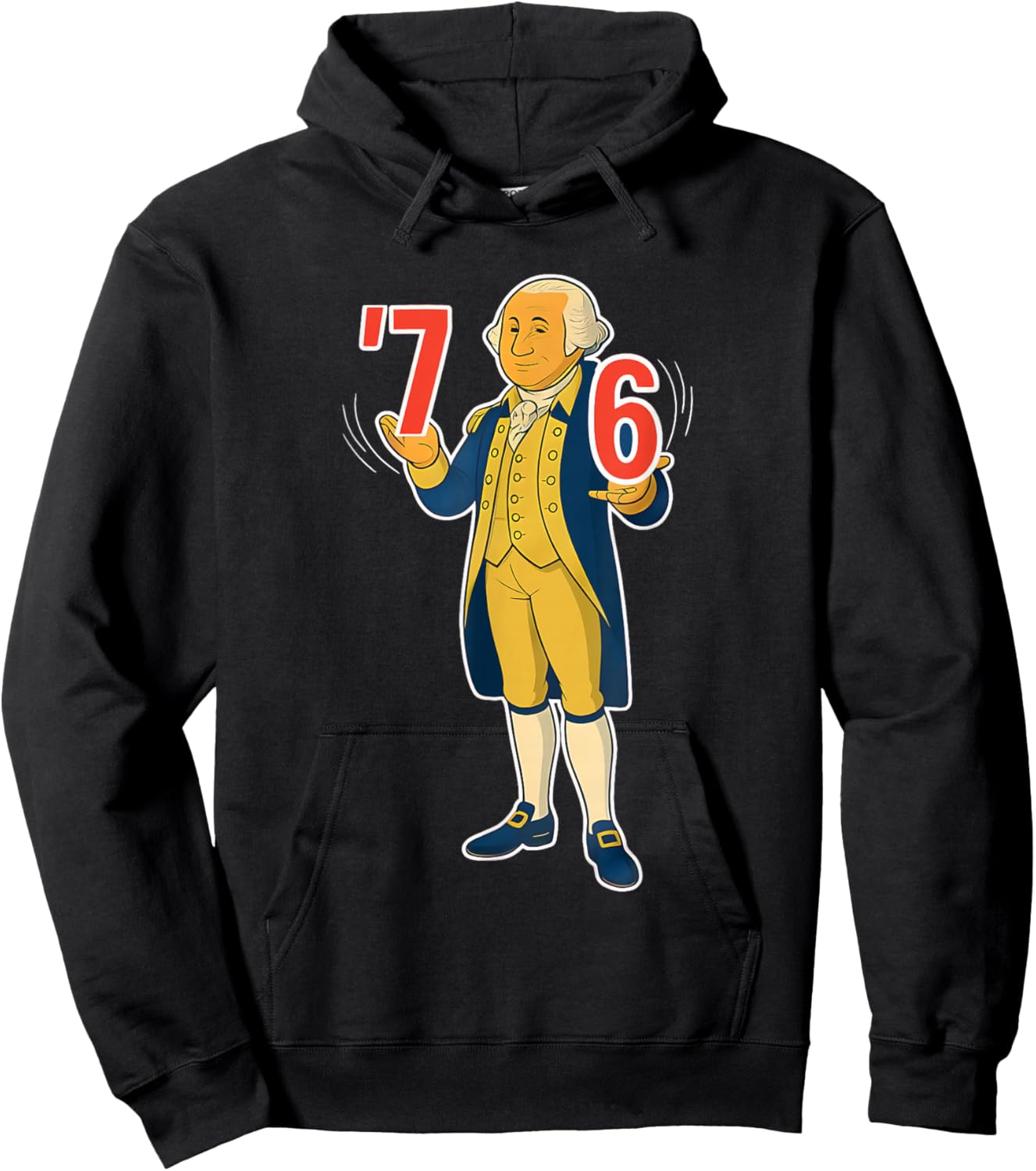 67 Six Seven Funny George Washington Meme Hoodie - Hoodie | Black