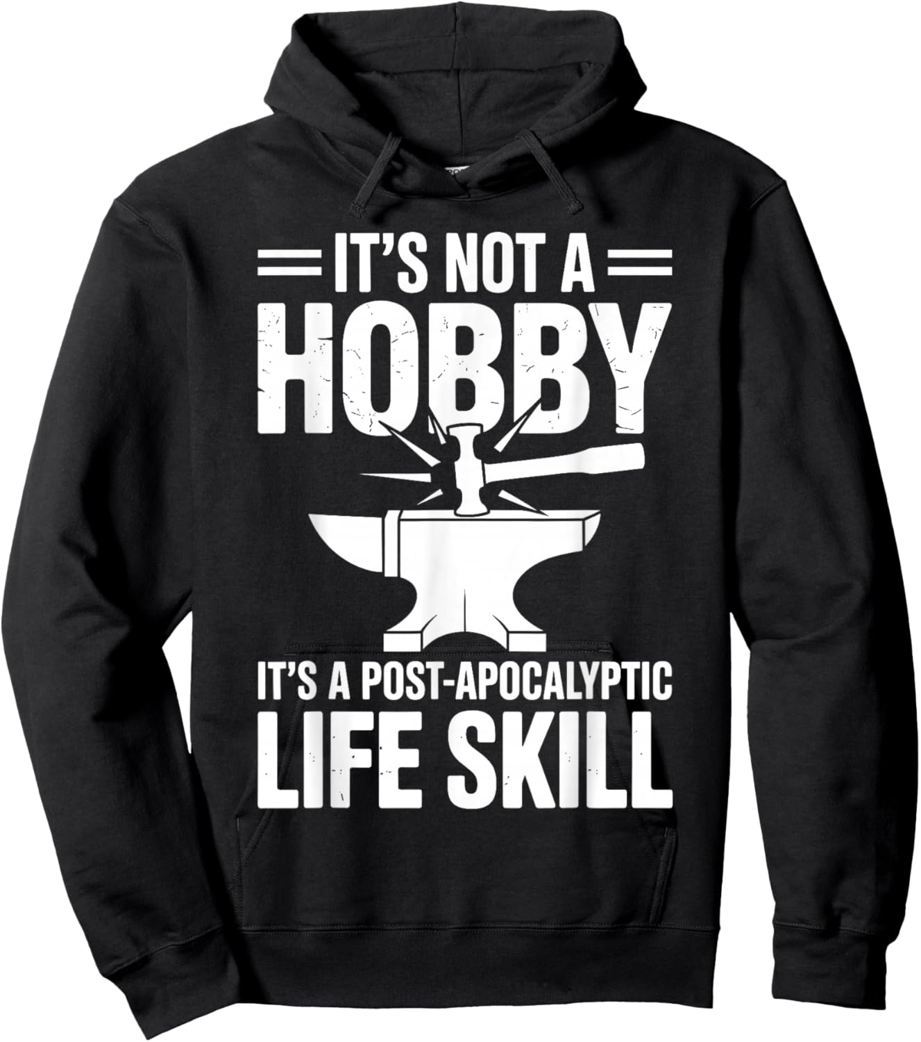 Funny Blacksmith Art Women Forging Blacksmithing Hoodie - Hoodie | Black