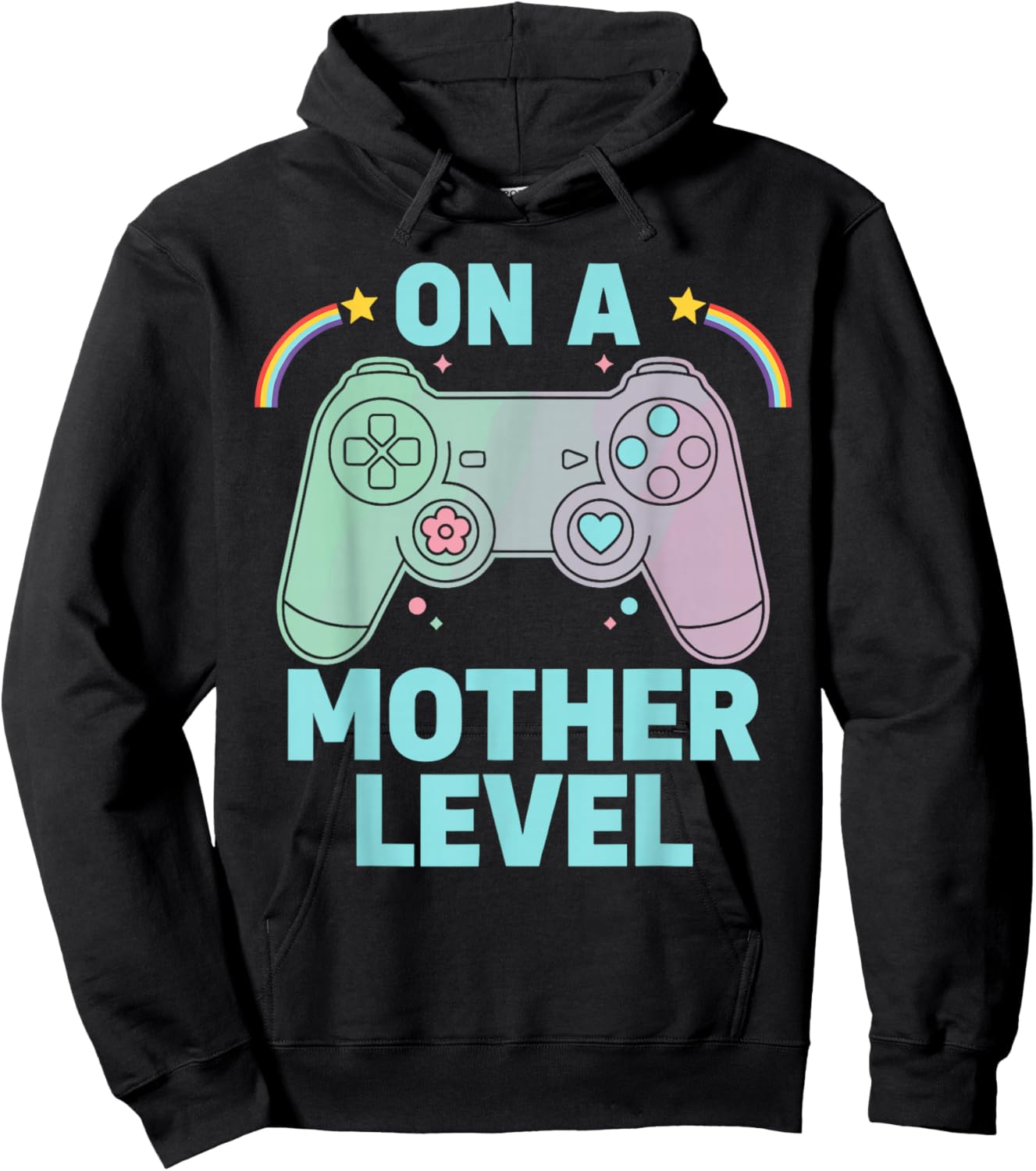 Gamer Mom Shirt , Cool On A Mother Level Hoodie - Hoodie | Black