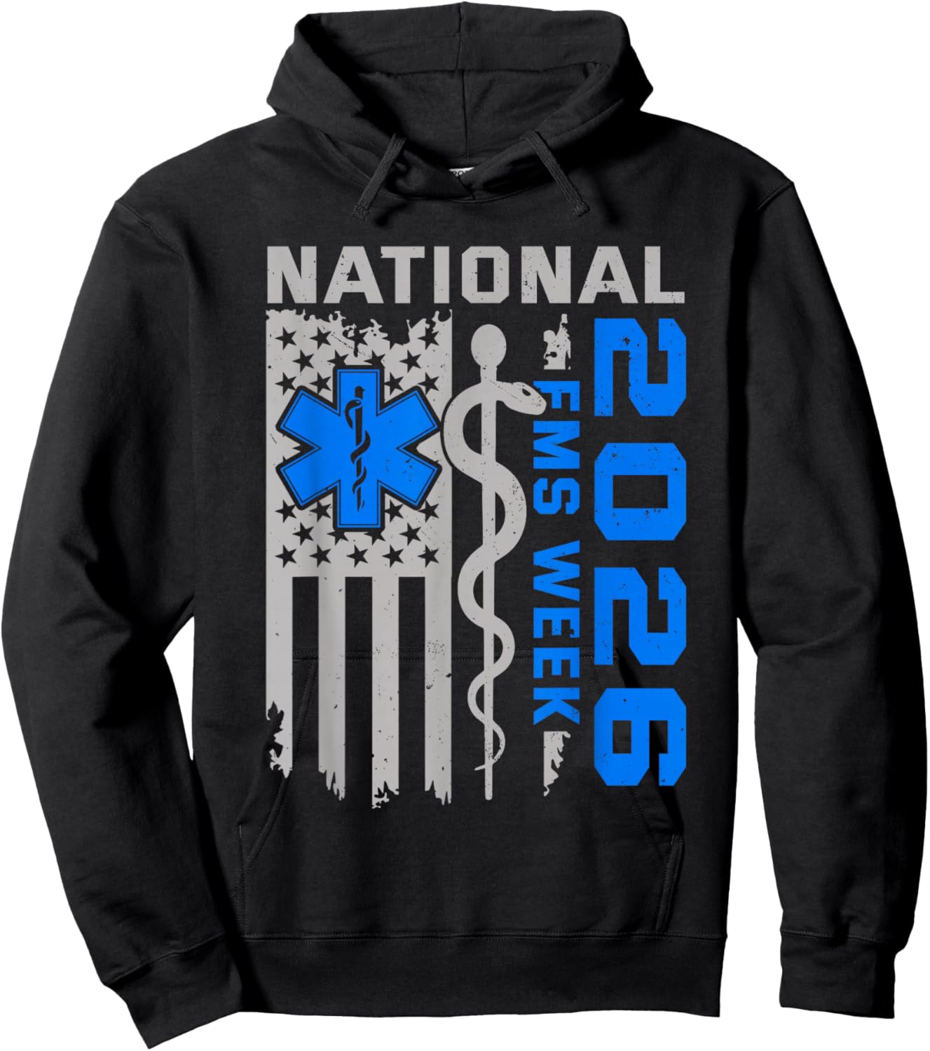 National EMS Week 2026 Emergency Medical Services Hoodie - Hoodie | Black