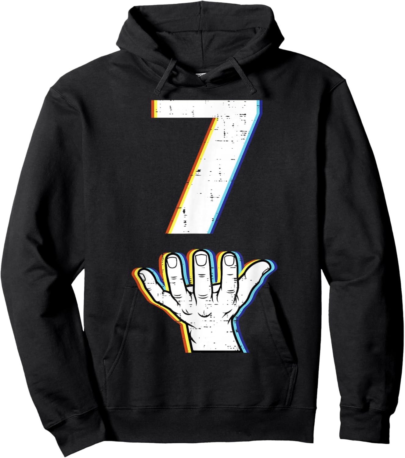 Number 7 Matching 67 Meme Halloween Costume Men Women Kids Hoodie - Hoodie | Black