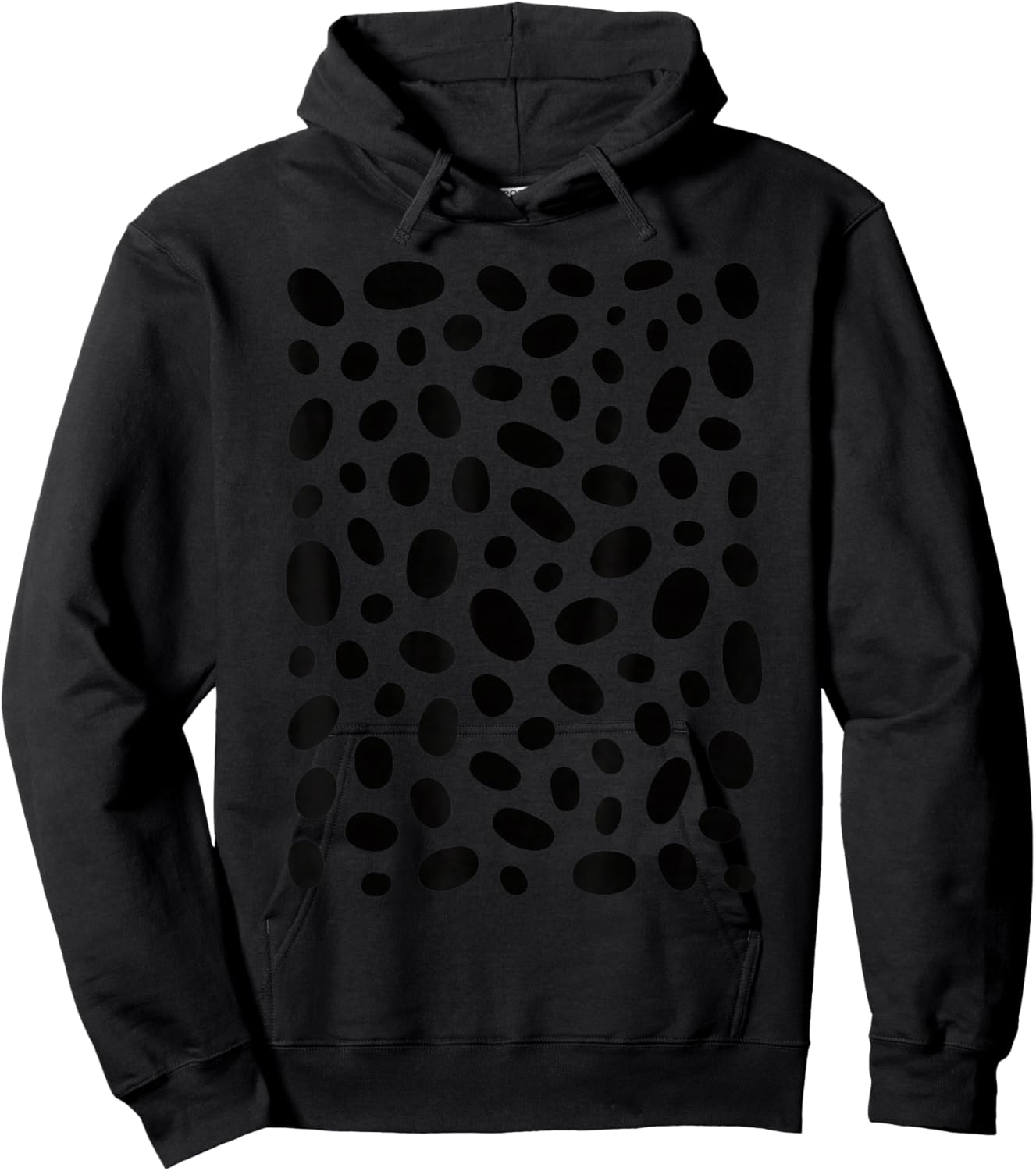 Dog Halloween Dalmatian Spots Pattern Kids Costume Print Hoodie - Hoodie | Black