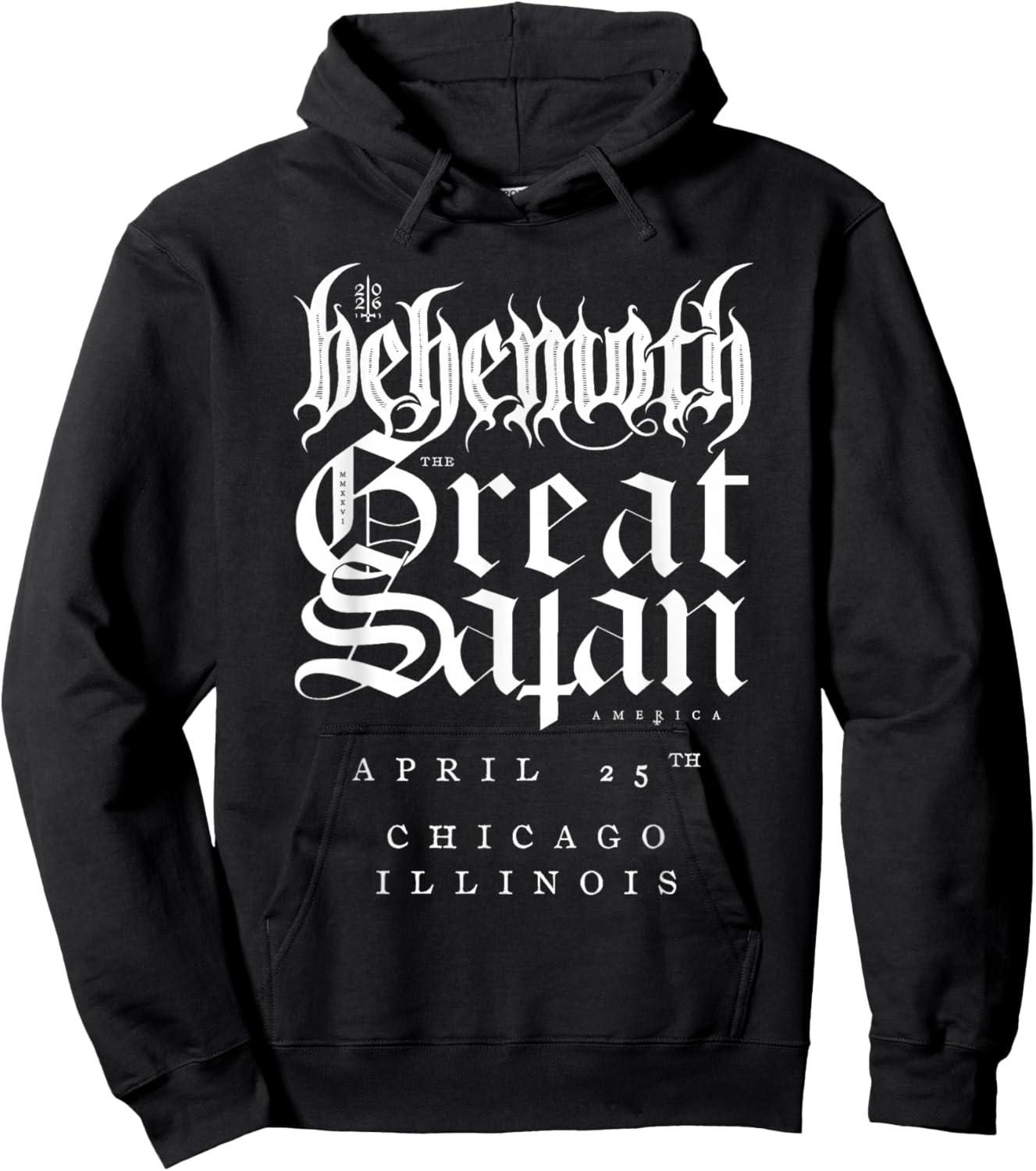Behemoth The Godless IV Tour Chicago Hoodie - Hoodie | Black