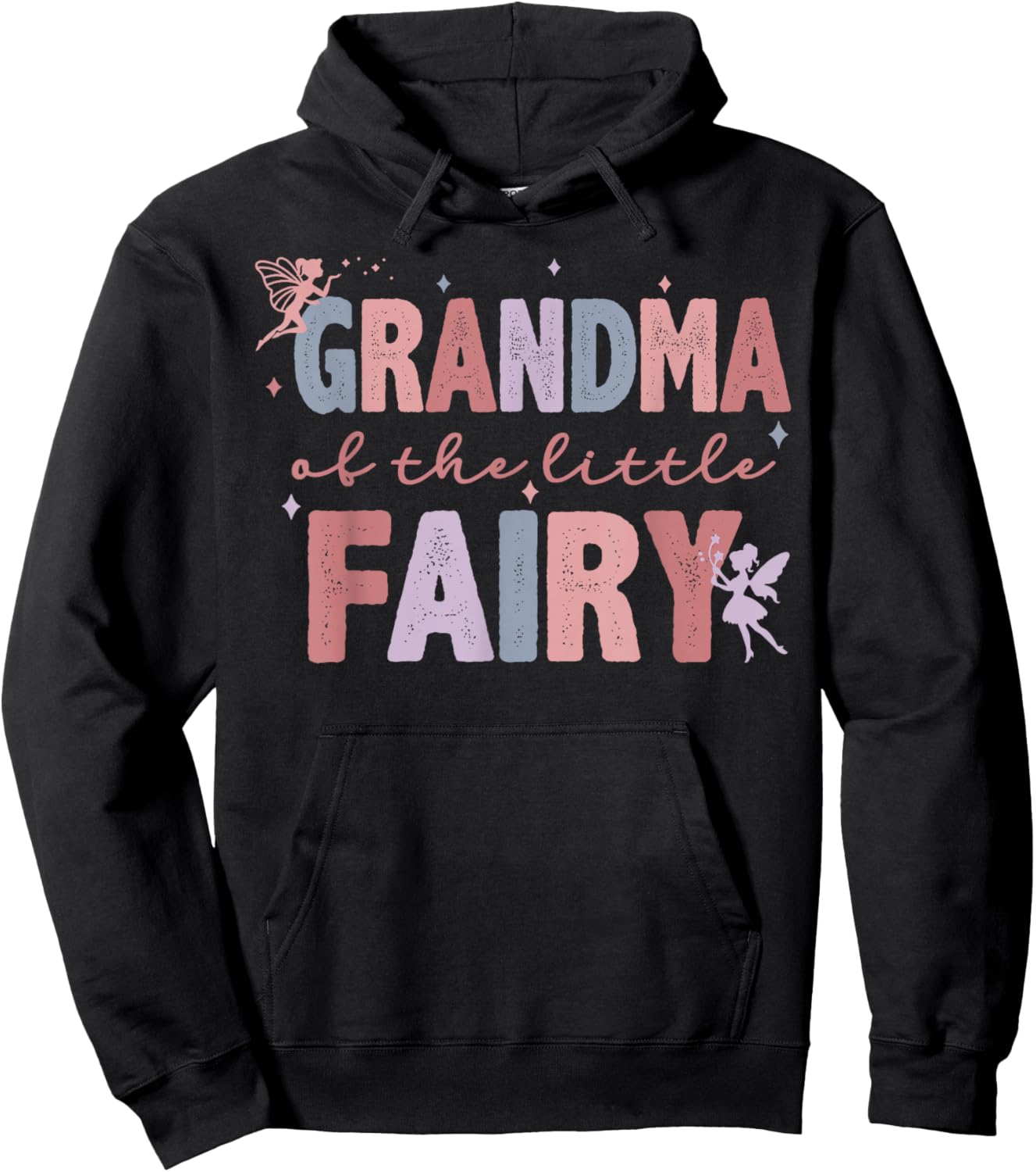 Grandma of The Little Fairy First Birthday Girl Family Party Hoodie - Hoodie | Black