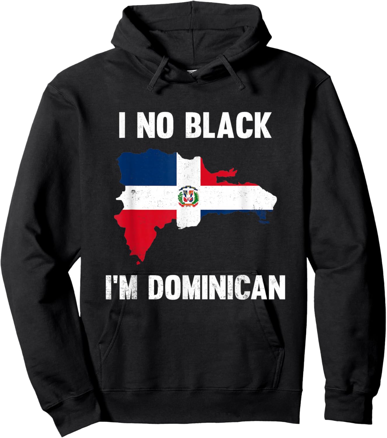 Vintage I No Black I'm Dominican Hoodie - Hoodie | Black