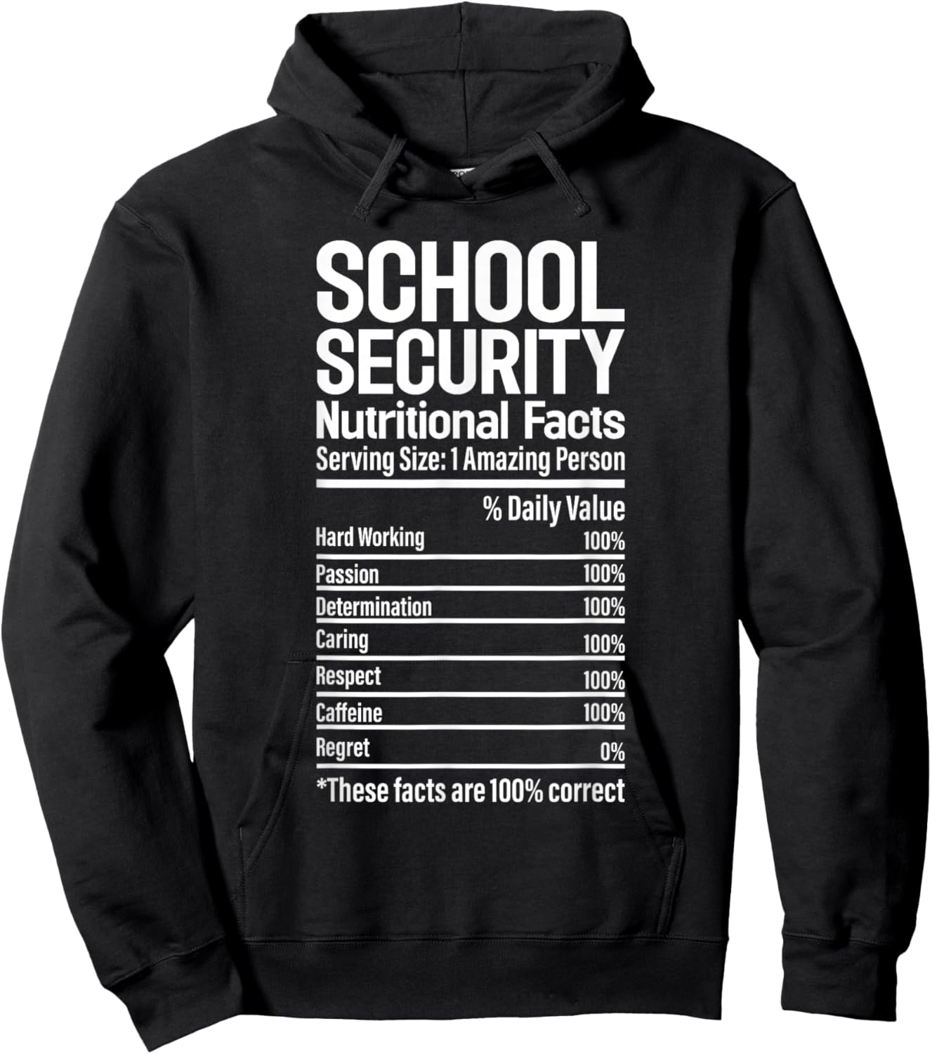Funny School Security Officer Security Guard Hoodie - Hoodie | Black