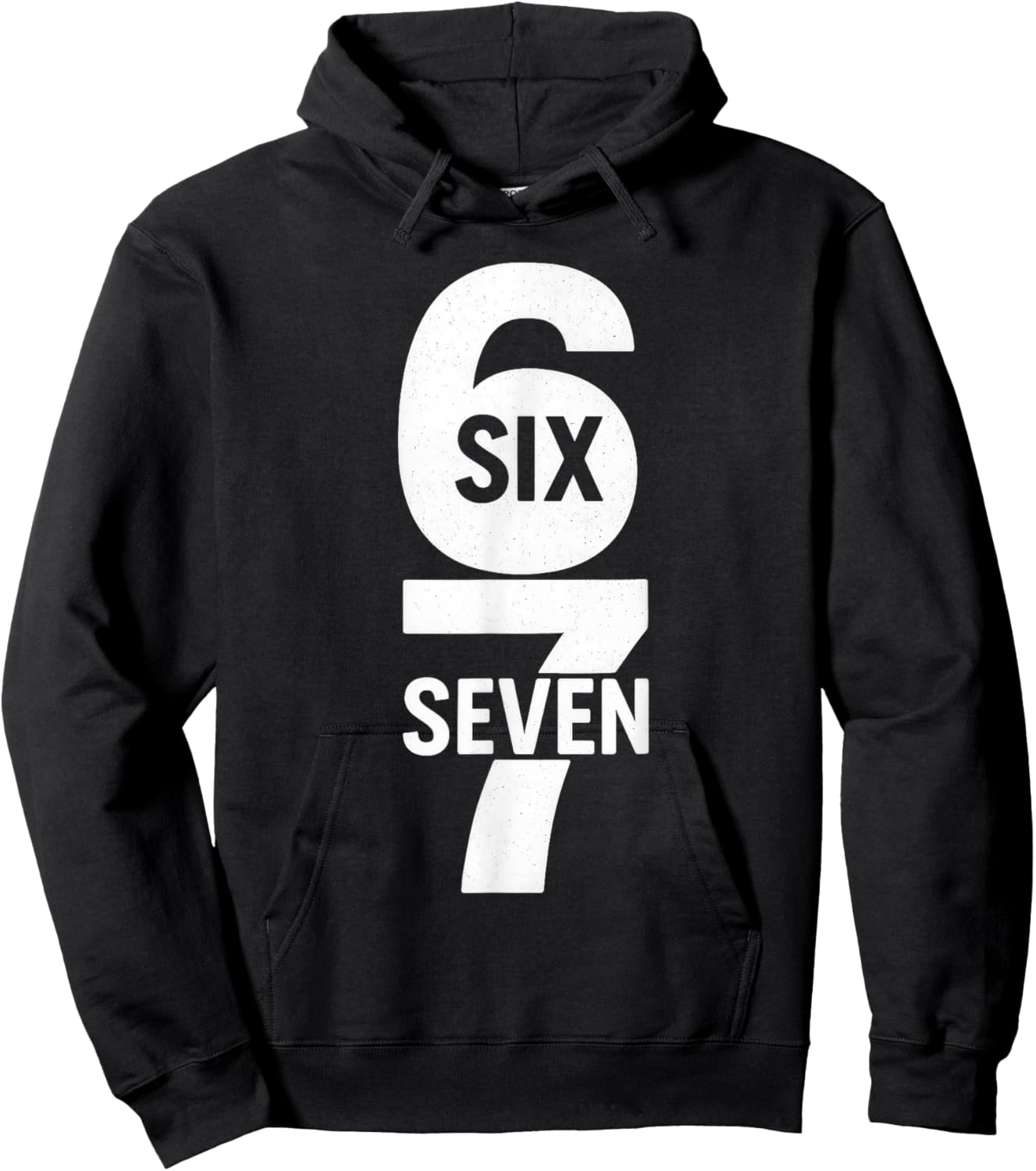 67 Meme Trendy Funny Six Seven Gen Alpha Z Boys Teens Kids Hoodie - Hoodie | Black