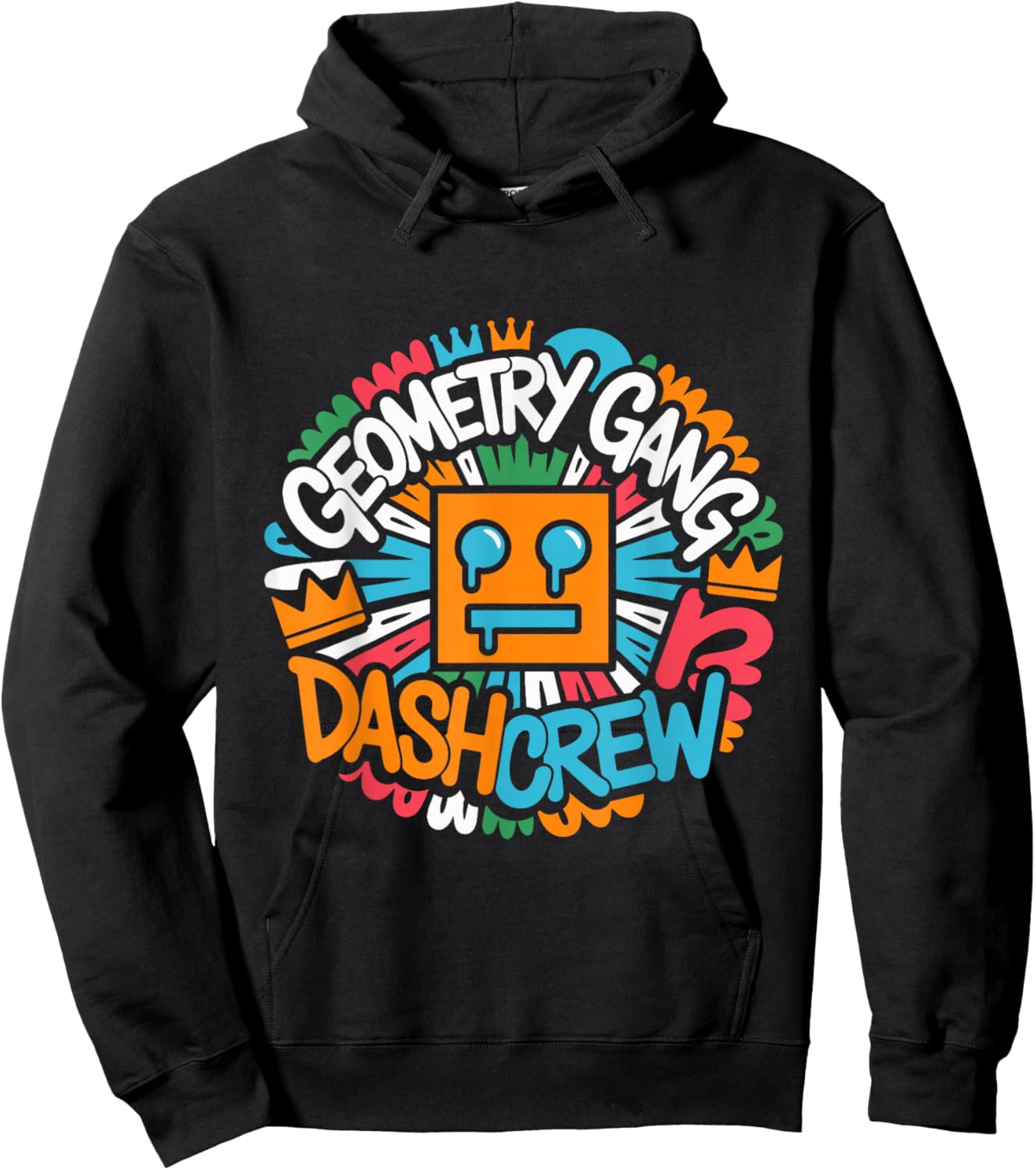 Geometry Gang Dash Crew Video Gamer Hoodie - Hoodie | Black