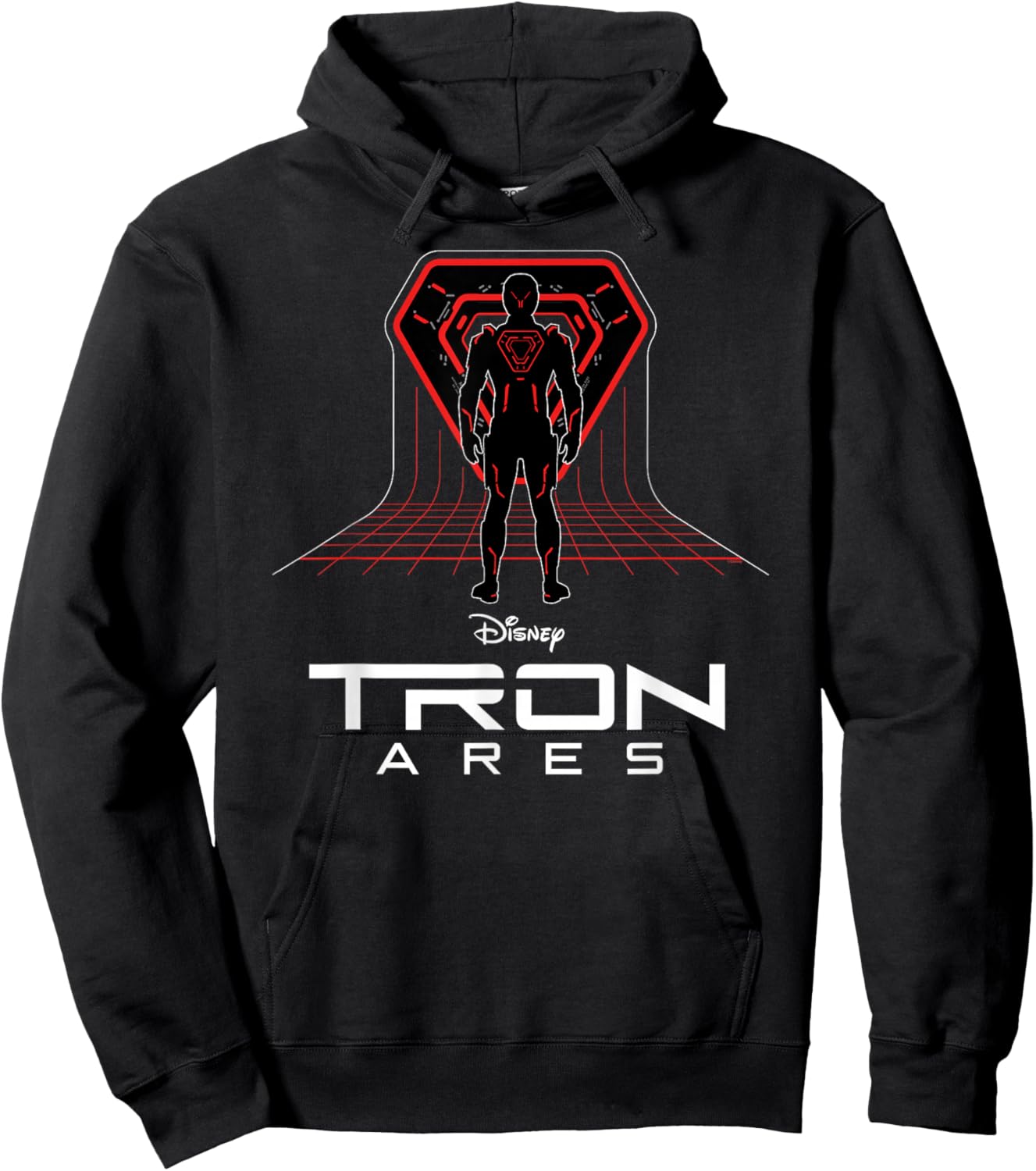 Disney TRON: Ares Digital Grid and Logo Official Movie Hoodie - Hoodie | Black
