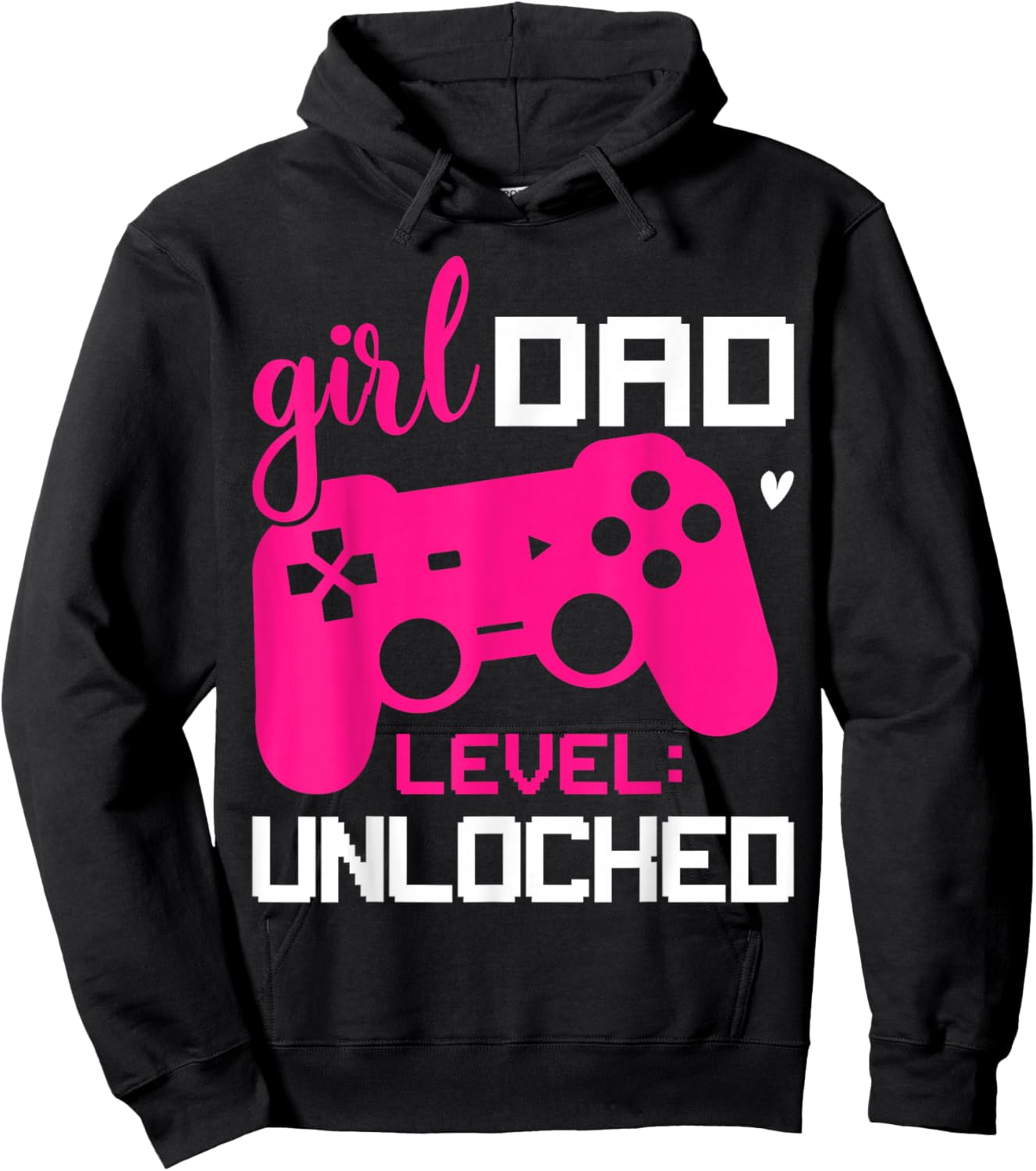 Girl Dad Level: Unlocked New Girl Dad Gifts for Hospital Hoodie - Hoodie | Black