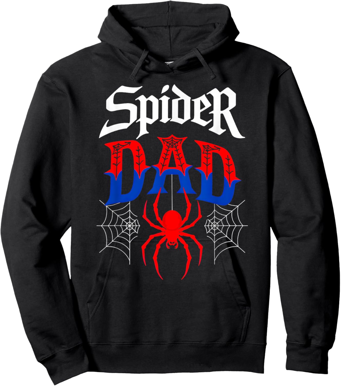 Matching Family Birthday Spider Web Dad of The Birthday Boy Hoodie - Hoodie | Black