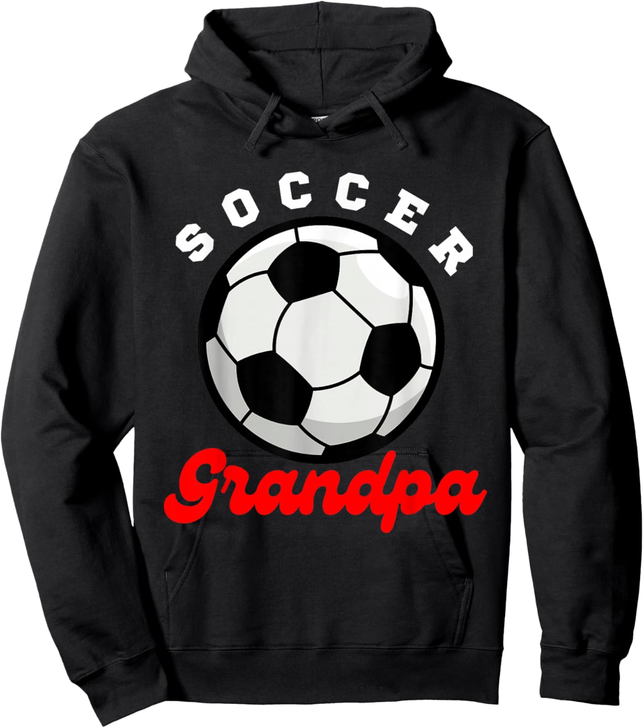 Funny Grandpa Proud Soccer Lover Papa for Father's Day Hoodie - Hoodie | Black