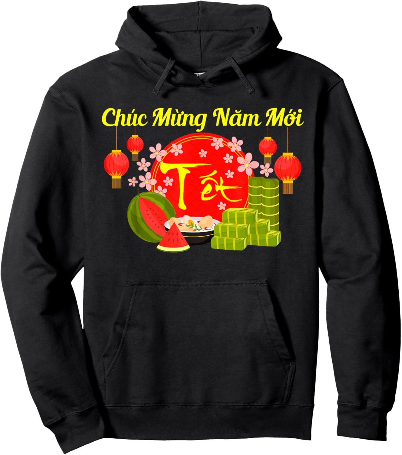 TET Viet Decoration Family Happy Vietnamese Lunar New Year Hoodie - Hoodie | Black