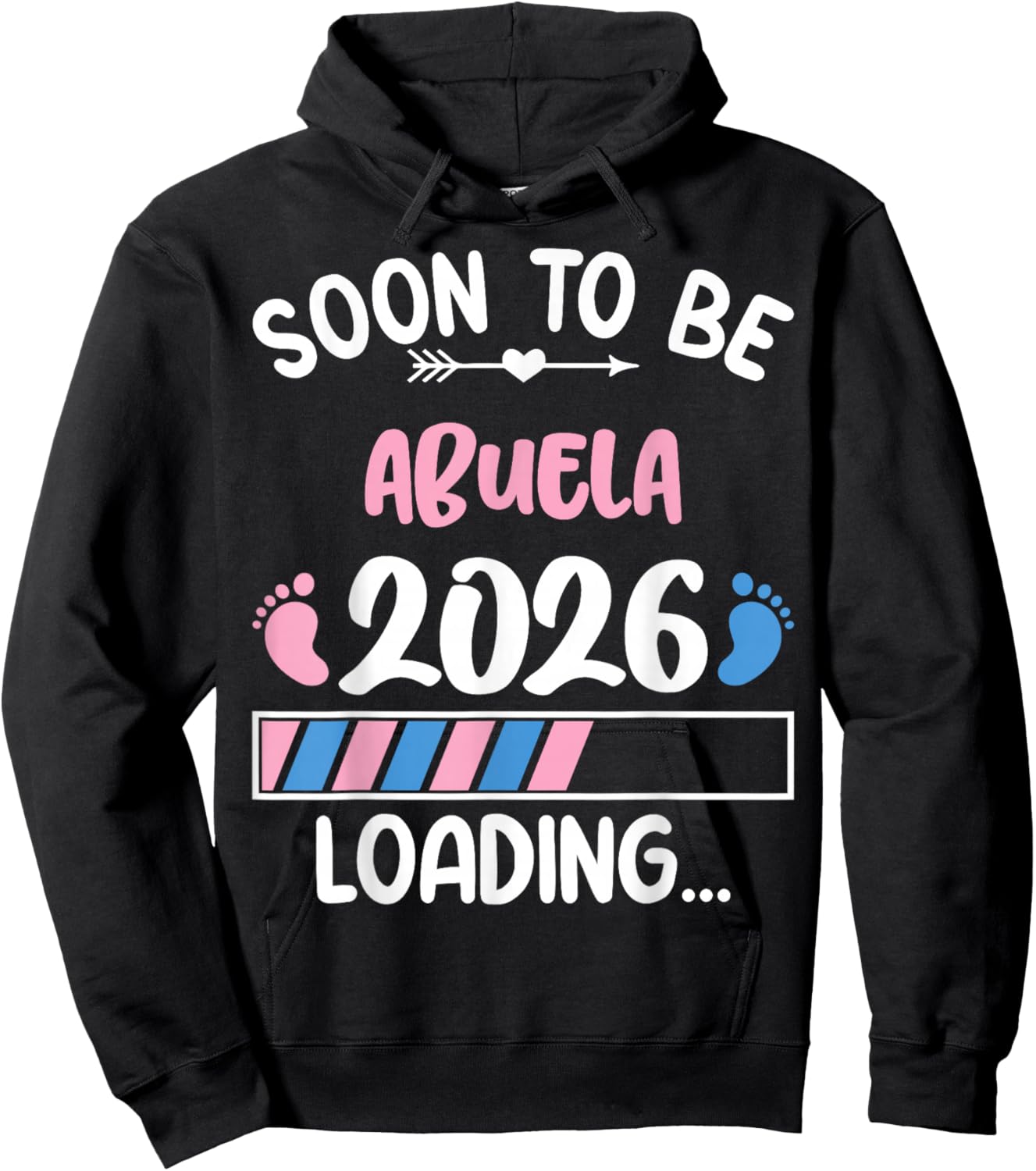 Soon to Be Abuela 2026 Promoted to Abuela Est 2026 Hoodie - Hoodie | Black