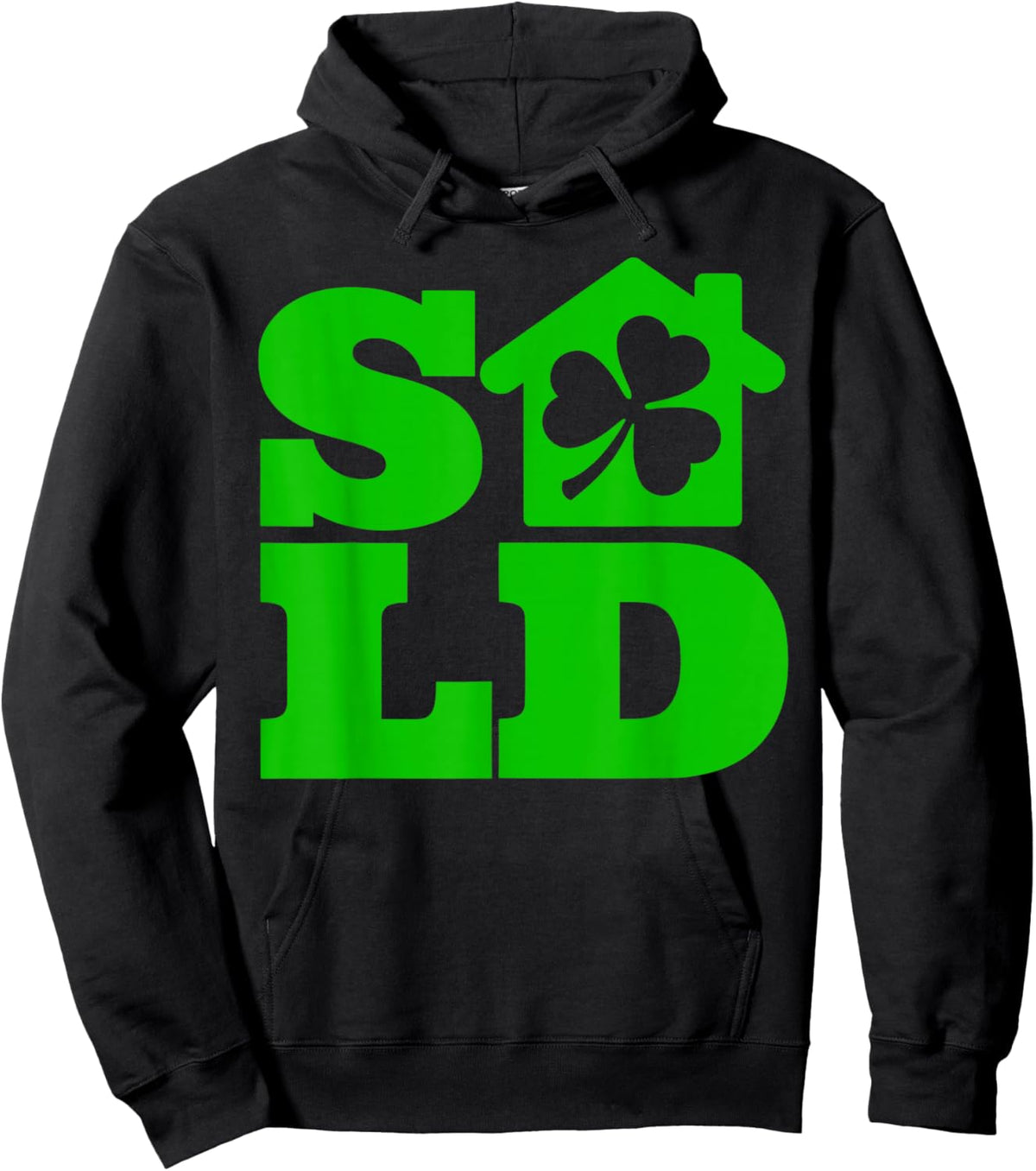 Real Estate Agent Realtor St. Patrick's Day Realtor House Hoodie - Hoodie | Black
