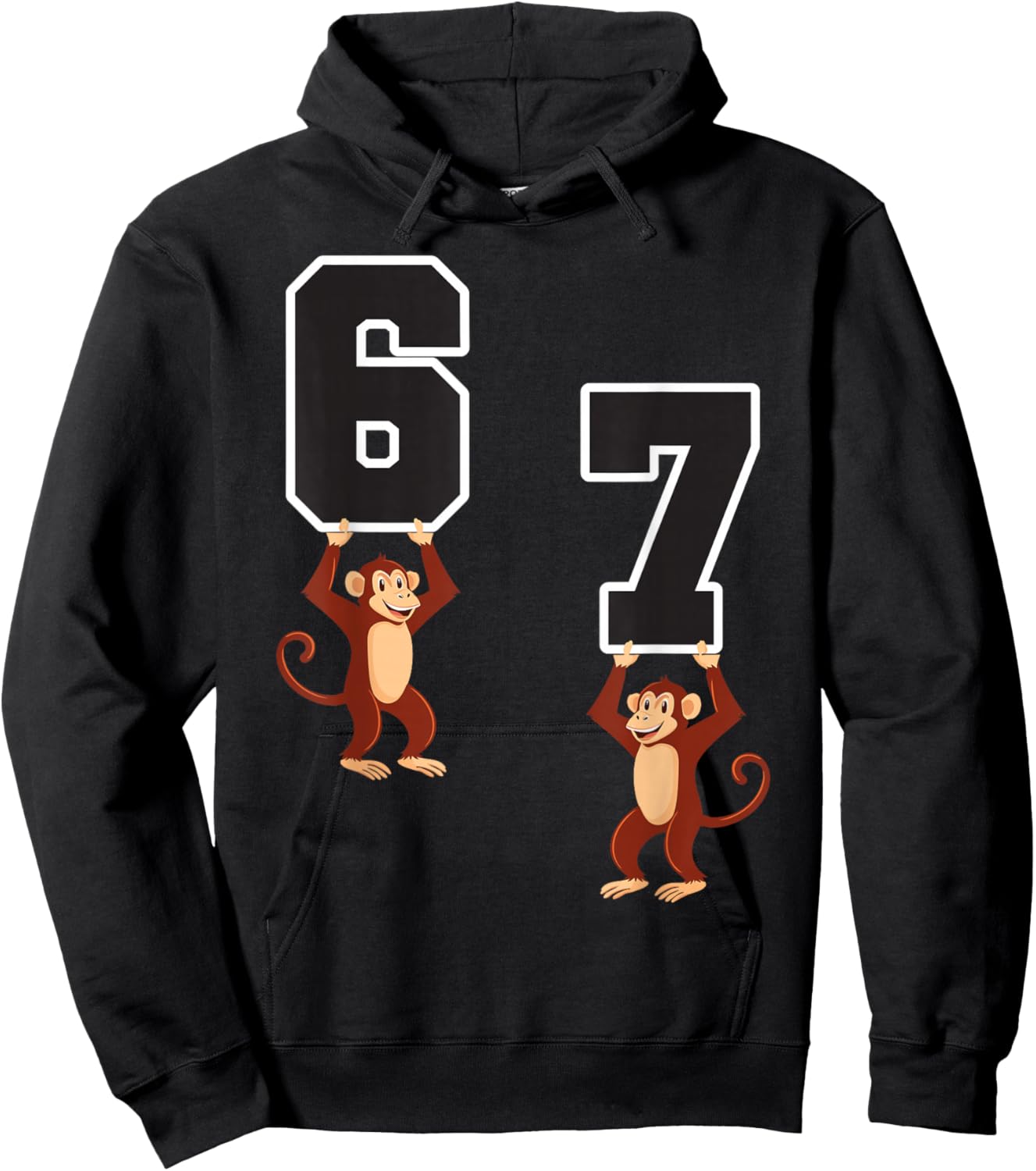 6 7 Funny Matching Teachers Halloween Costume Monkeys Hoodie - Hoodie | Black