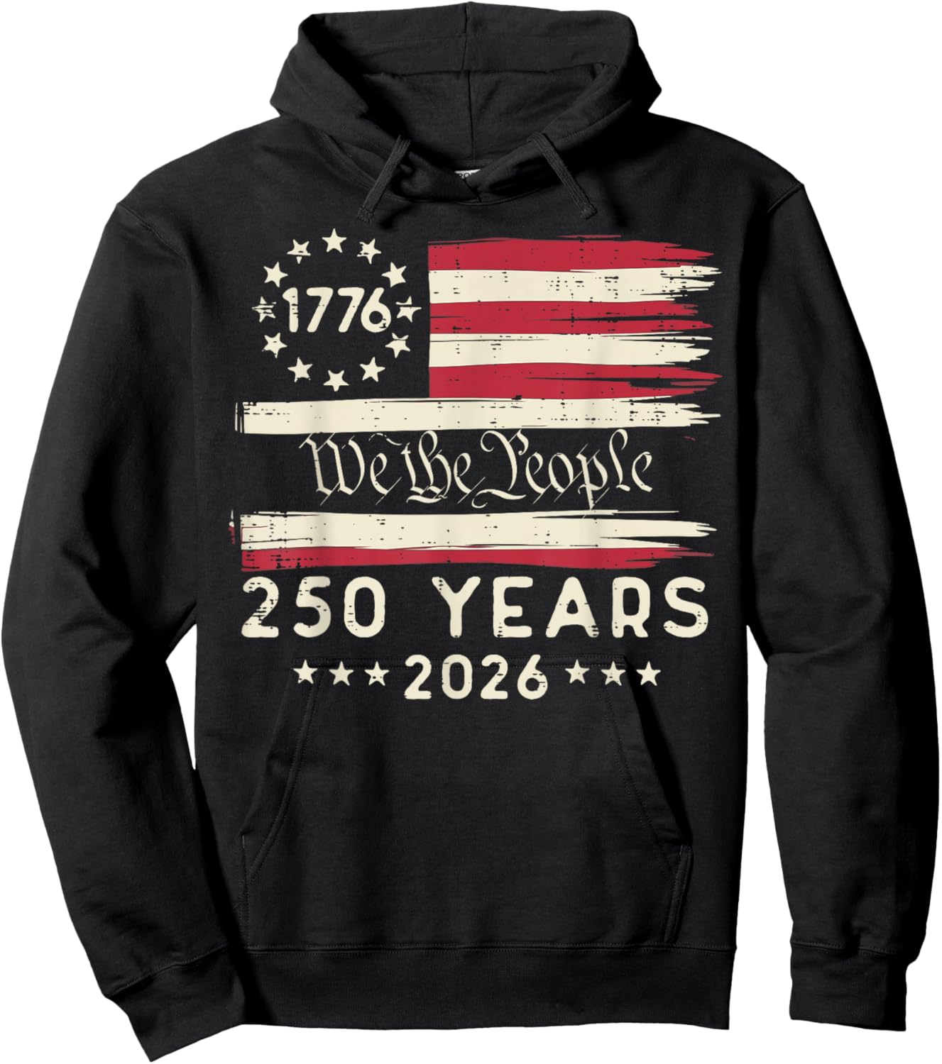250 Years American USA 250th Anniversary Women Men Kids Hoodie - Hoodie | Black