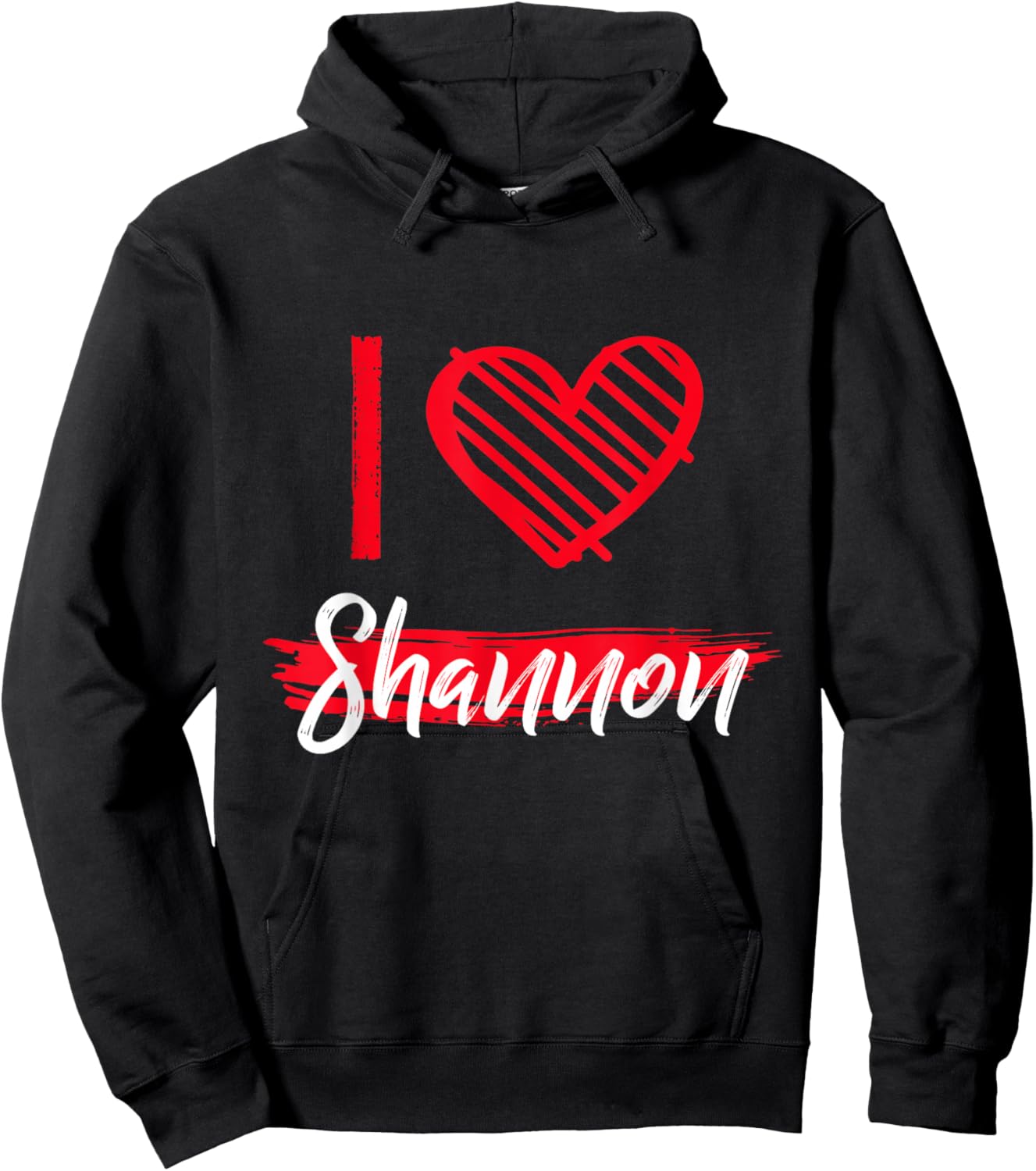 I Love Shannon I Heart Shannon Hoodie - Hoodie | Black