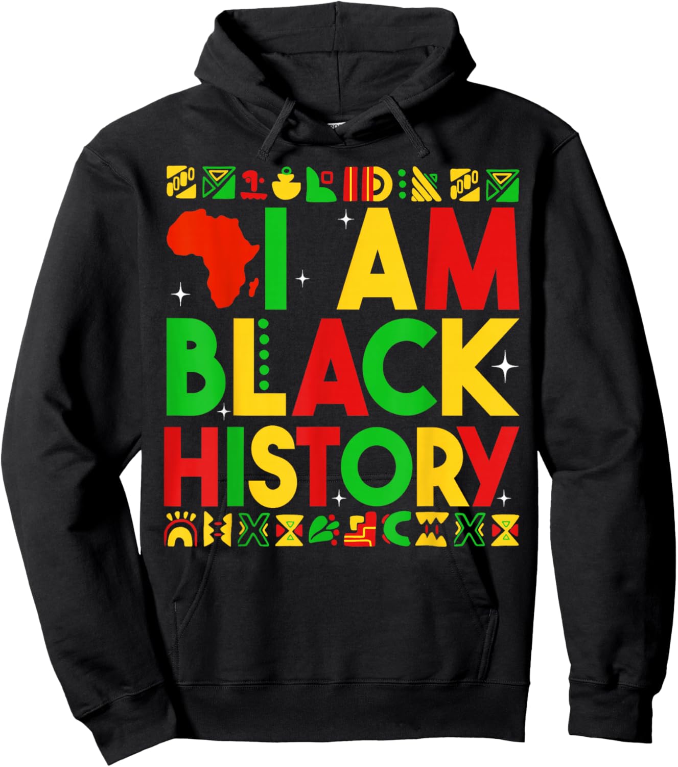 I Am Black History Proud African American Men Women Kid Hoodie - Hoodie | Black