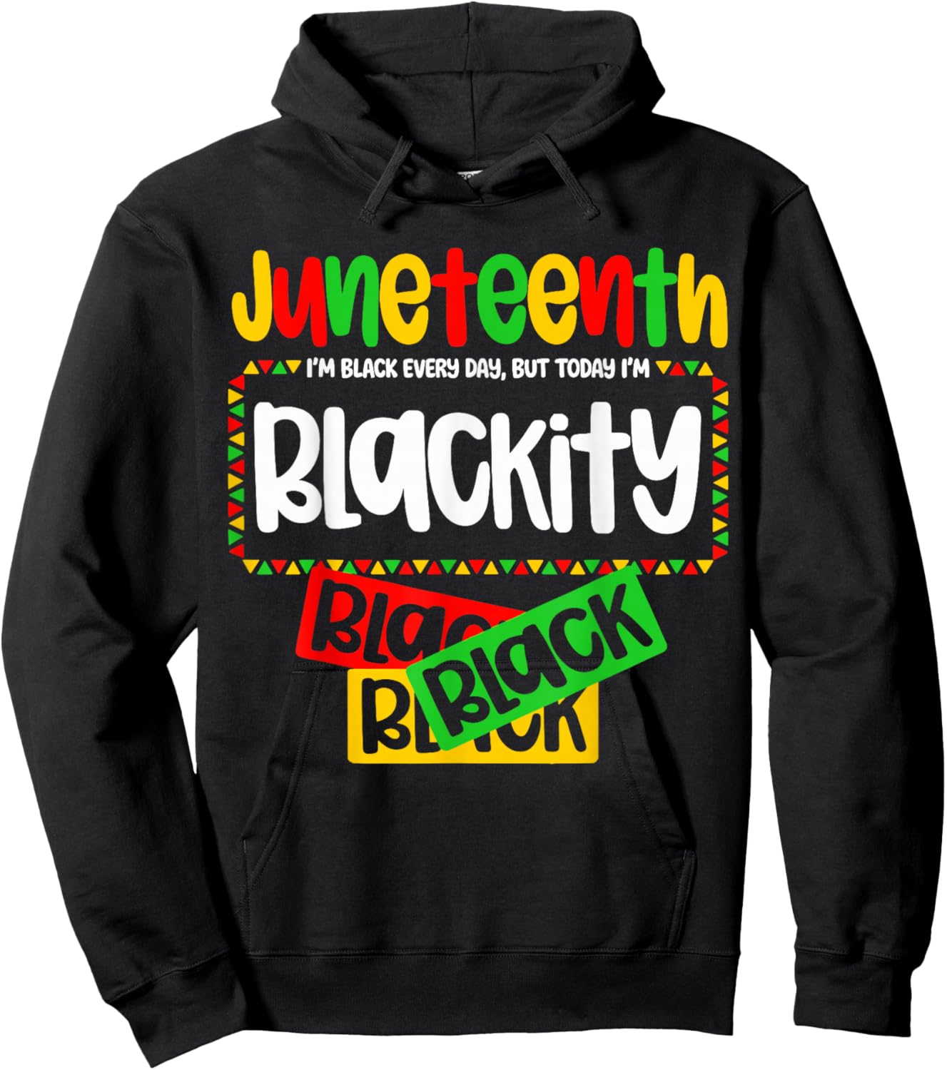 Juneteenth Blackity Black History Afro Woman Black Girls Hoodie - Hoodie | Black