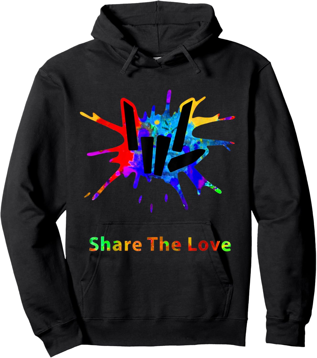 Sharer Share The Love Merch Kids Birthday Gifts Hoodie - Hoodie | Black